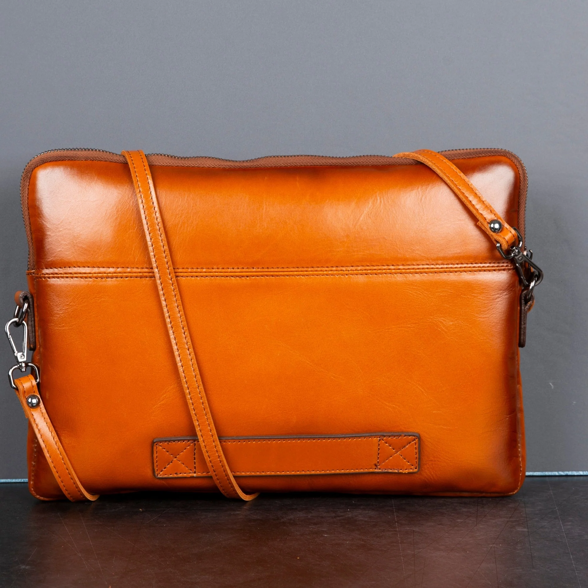Seward Leather Laptop Bag with Shoulder Strap - MacBook Sleeve 14" & 16" - Image 18