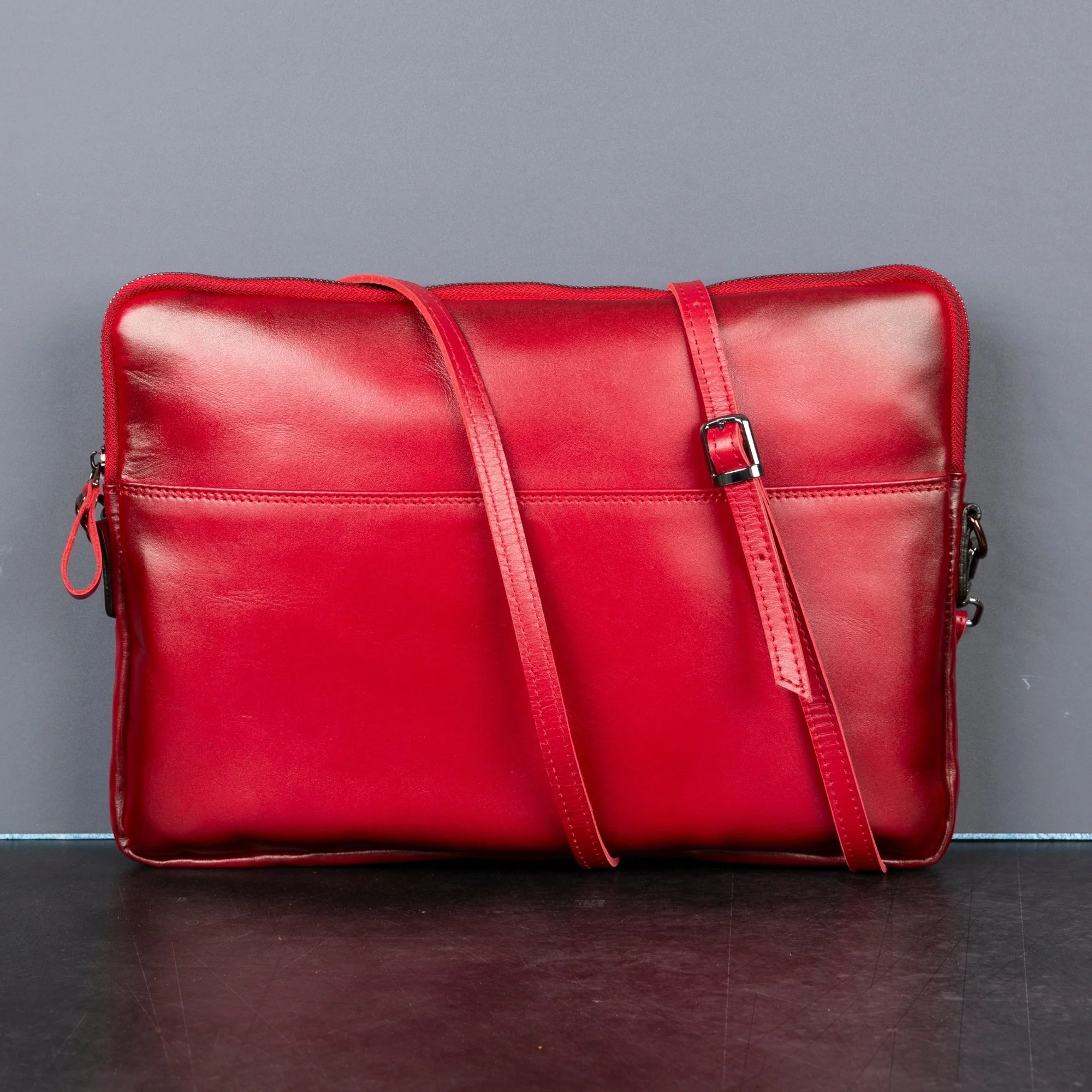 Seward Leather Laptop Bag with Shoulder Strap - MacBook Sleeve 14" & 16" - Image 22