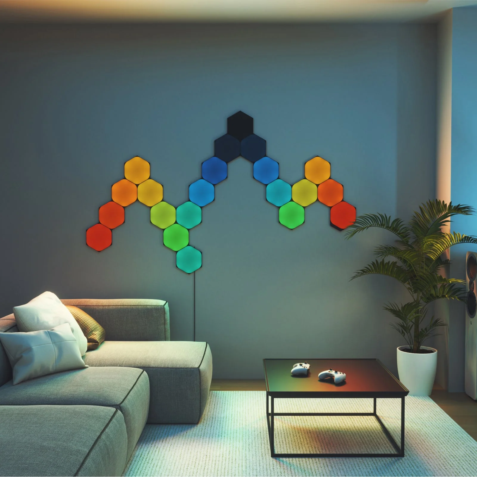 Shapes Limited Edition Ultra Black Hexagons Smarter Kit (12 panels) - Image 5