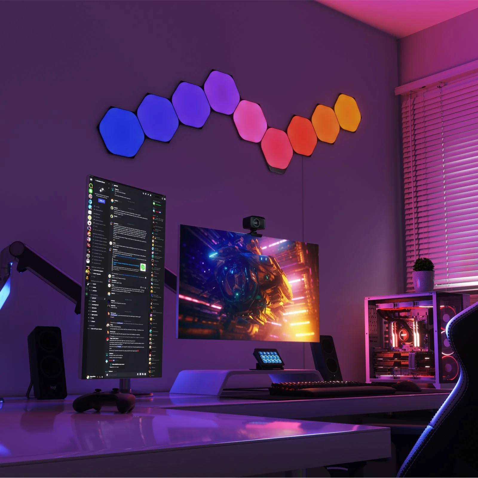 Shapes Limited Edition Ultra Black Hexagons Smarter Kit (18 Panels) - Image 3