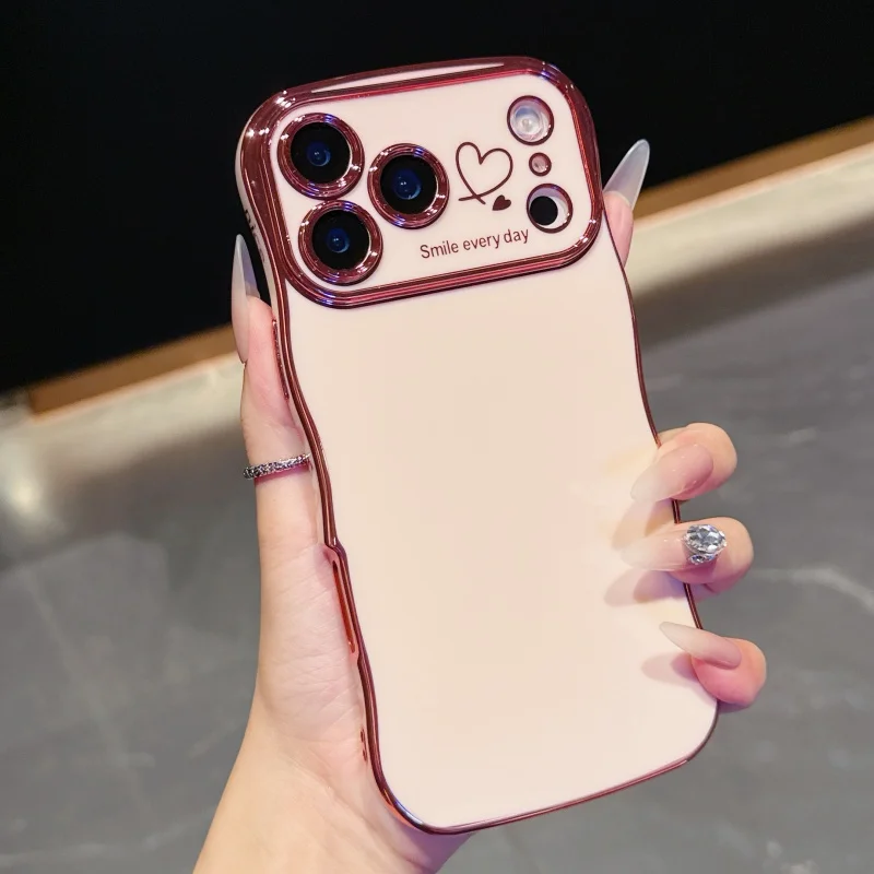 Side Love Electroplating Case For iPhone 17 Pro Max 17 Air 16 15 14 Plus 13 12 11 Pro Max 17Pro Max Cover Lens Shockproof Bumper - Image 10