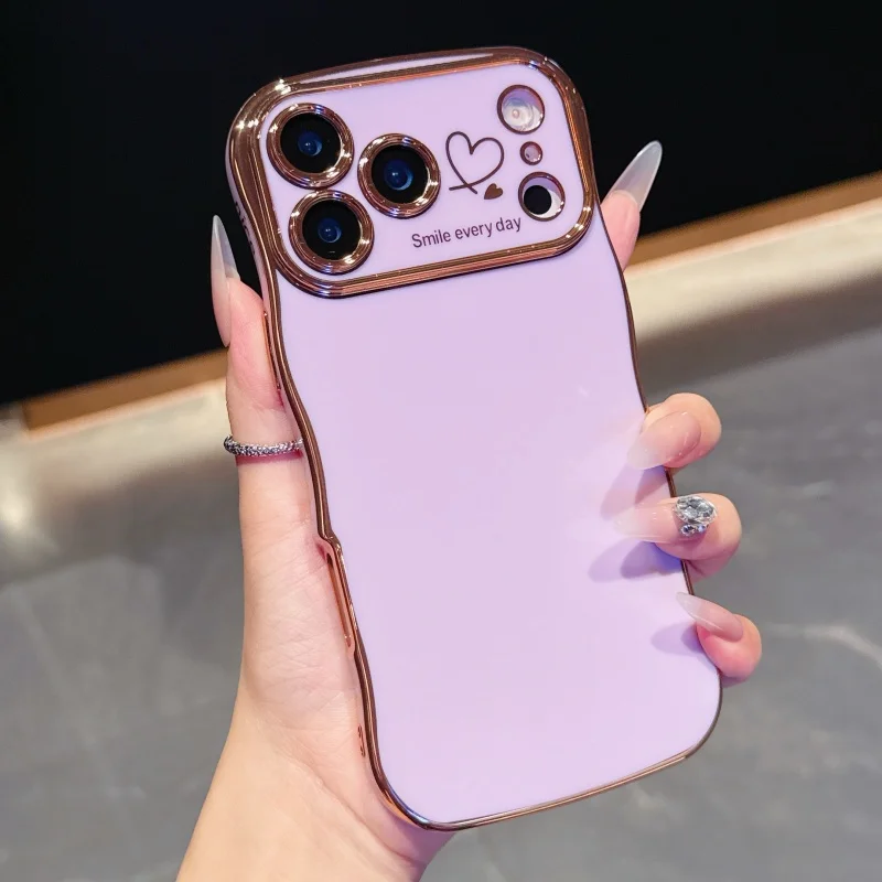 Side Love Electroplating Case For iPhone 17 Pro Max 17 Air 16 15 14 Plus 13 12 11 Pro Max 17Pro Max Cover Lens Shockproof Bumper - Image 17