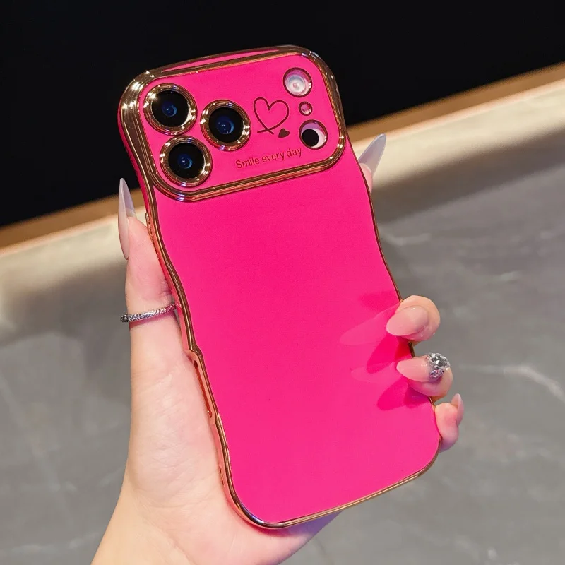 Side Love Electroplating Case For iPhone 17 Pro Max 17 Air 16 15 14 Plus 13 12 11 Pro Max 17Pro Max Cover Lens Shockproof Bumper - Image 8