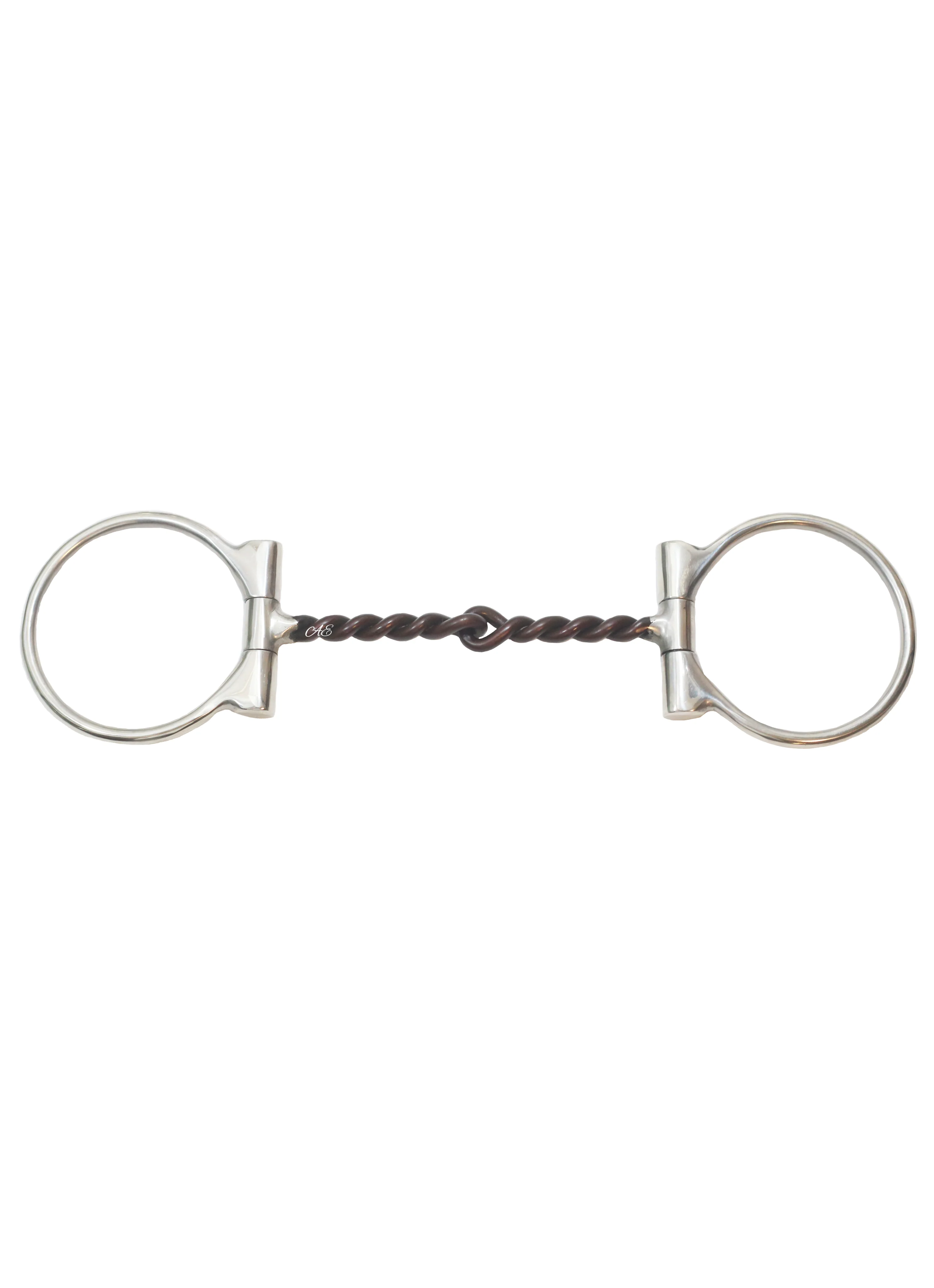 "Signature" Twisted Sweet Iron Dee Snaffle Bit w/Copper Inlay - Image 4