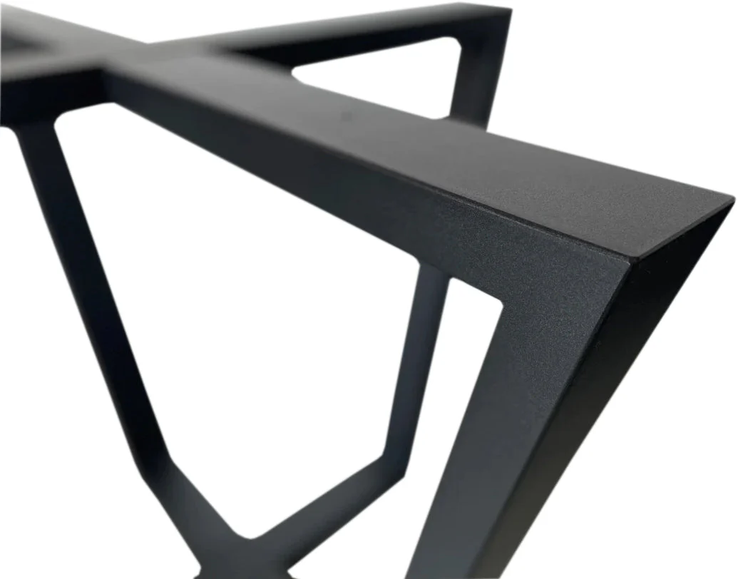 Simple Metal Table Base/Legs Matte Black - Image 3