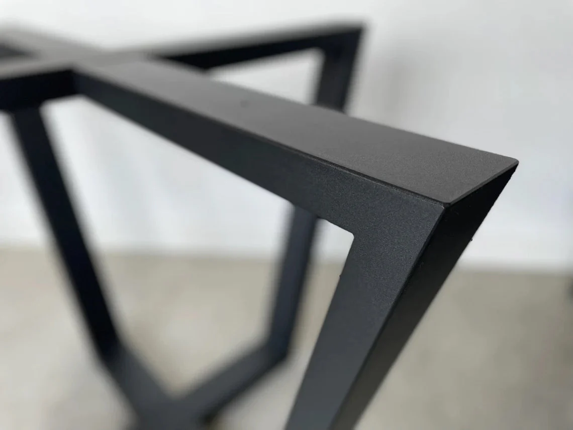 Simple Metal Table Base/Legs Matte Black - Image 5