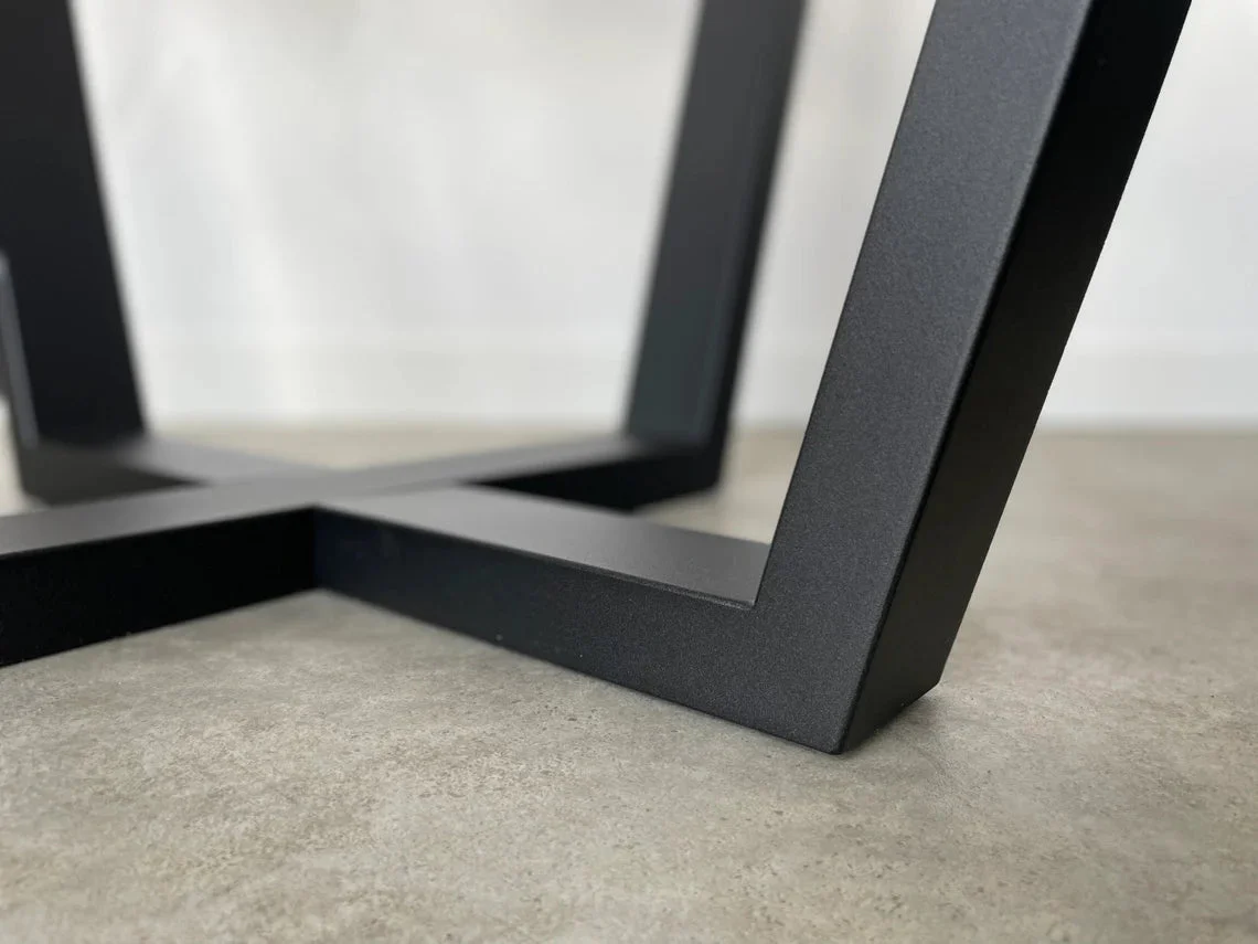Simple Metal Table Base/Legs Matte Black - Image 6