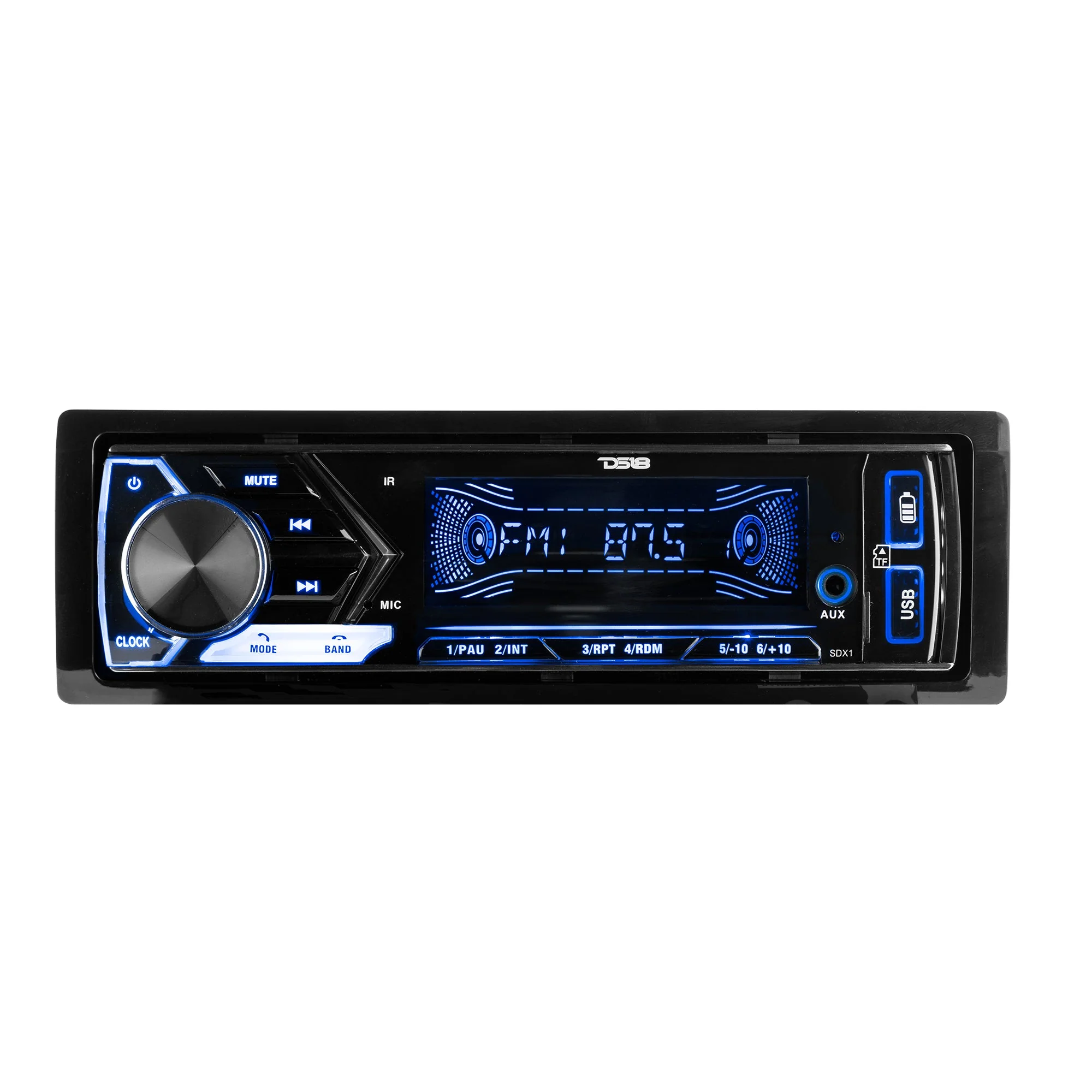 Single-DIN Digital Media Receiver Mech-Less Player, Bluetooth, Dual USB ,7 Volt Preouts - Image 2