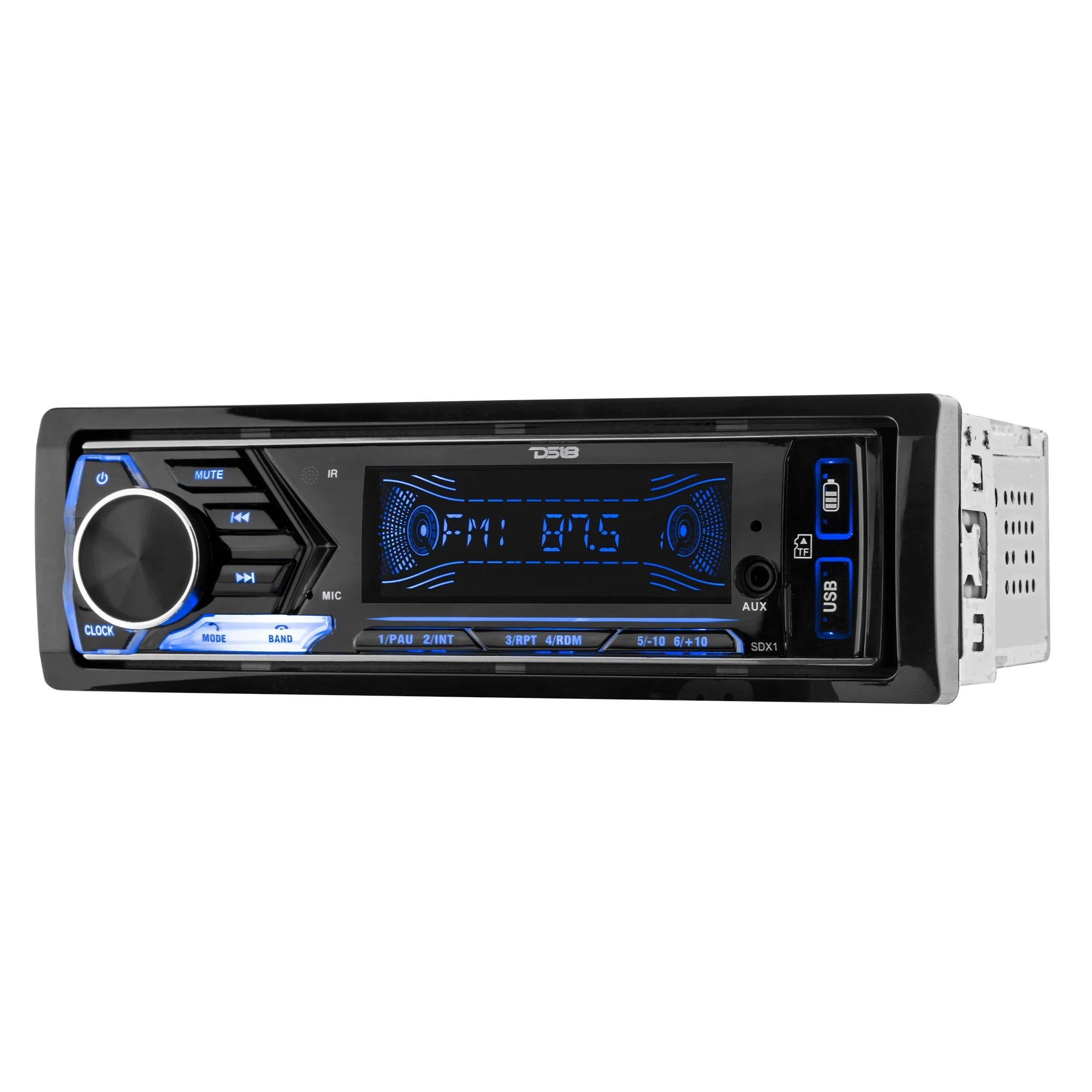 Single-DIN Digital Media Receiver Mech-Less Player, Bluetooth, Dual USB ,7 Volt Preouts - Image 3