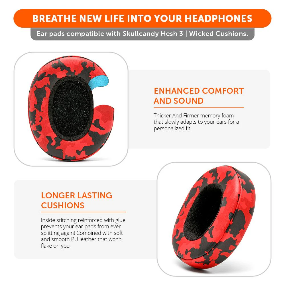 Skullcandy Hesh 3, Evo, and Crusher Replacement Earpads - Image 6
