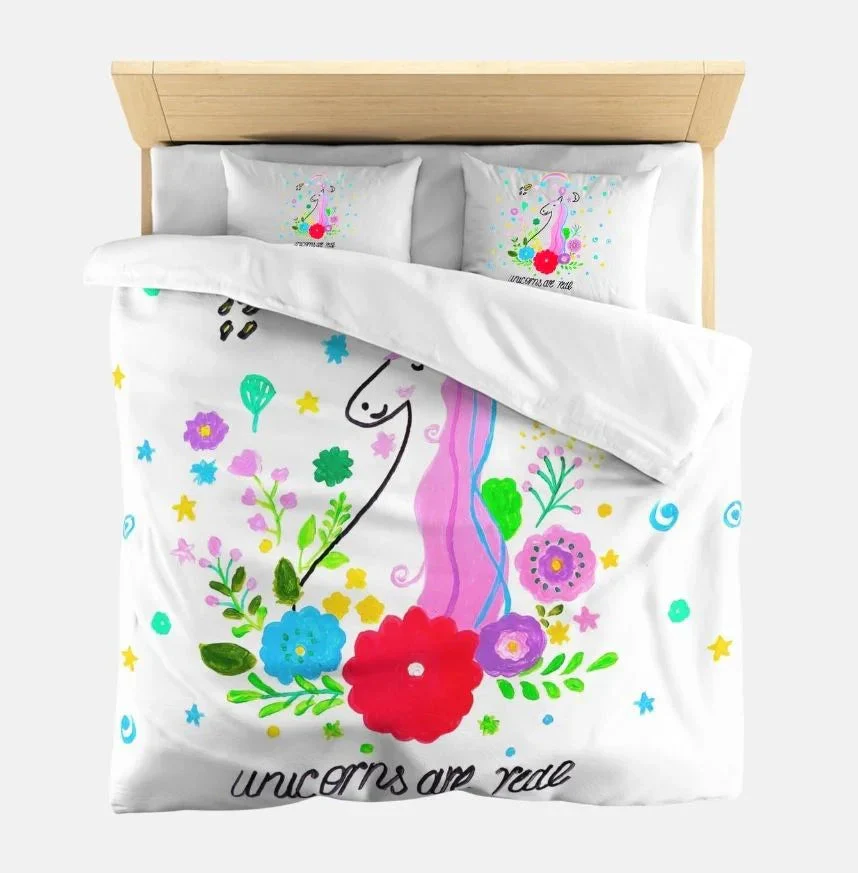 Sleeping unicorn Bedding Set - Image 2