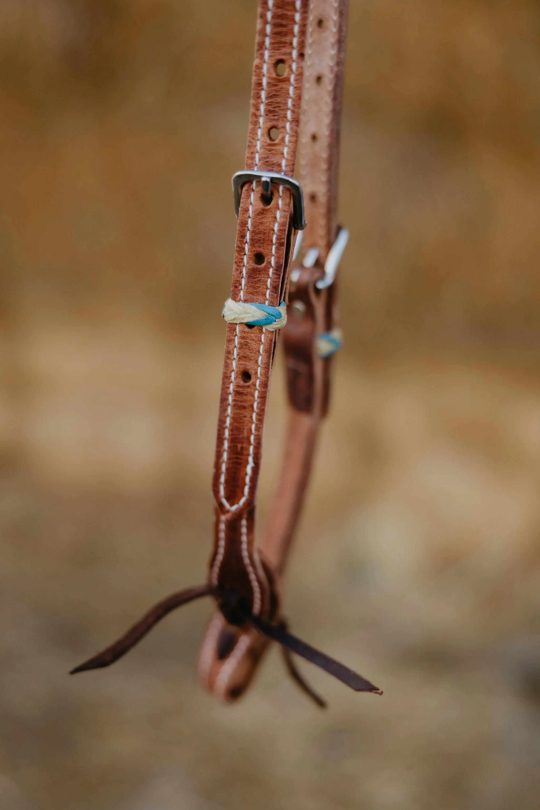 "SLO" Rawhide Harness One Ear Headstall - Image 4