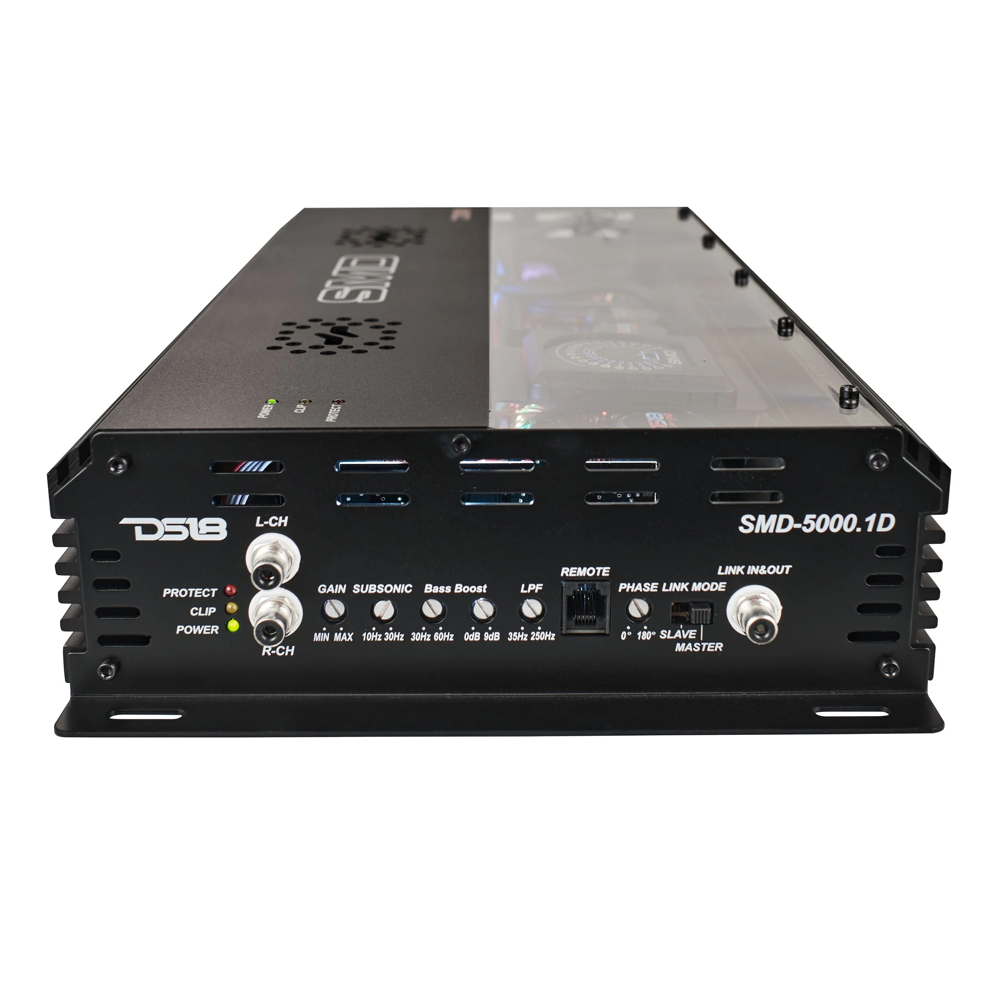 SMD Monoblock Amplifier with VM-1 Voltmeter and Digital LED Lights 5000W RMS at 1-ohm - Steve Meade Designs - Image 4