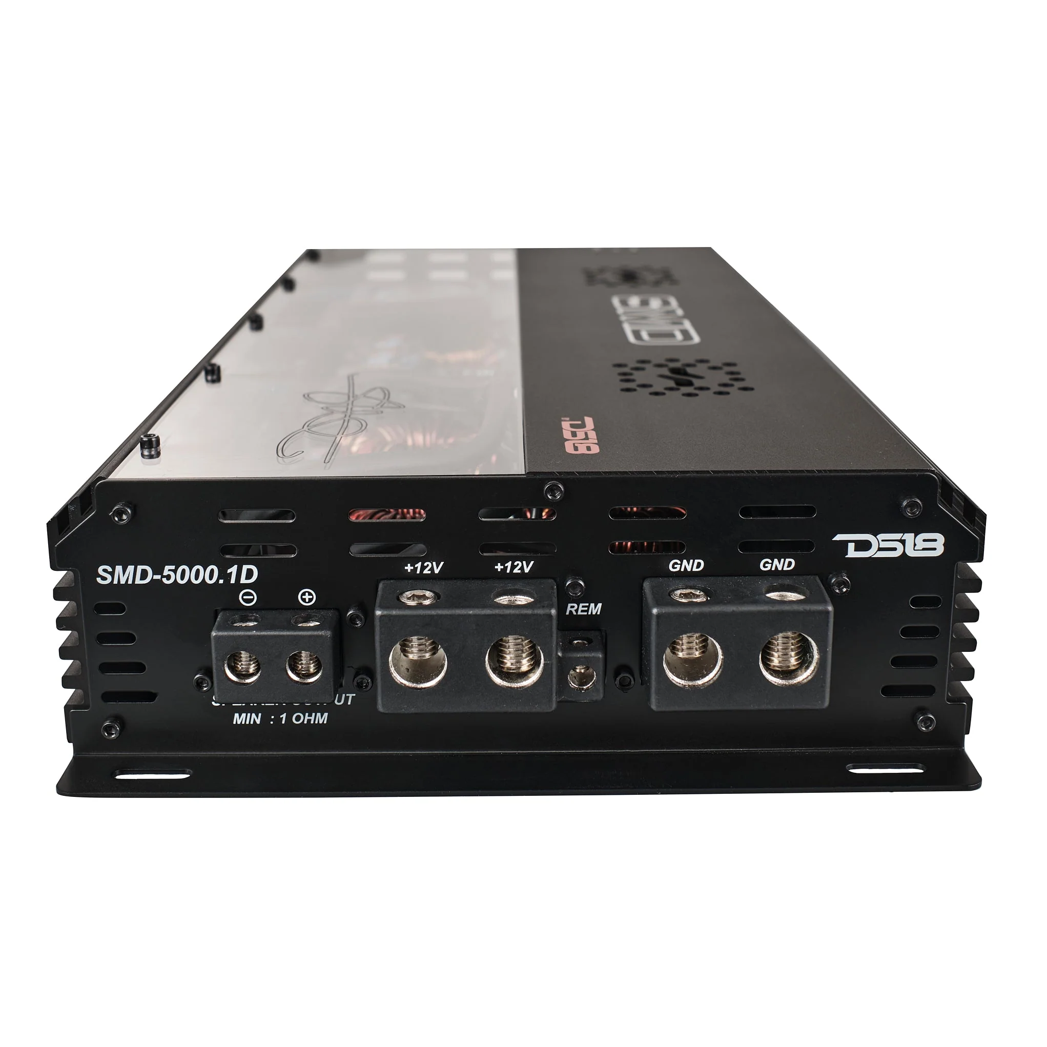 SMD Monoblock Amplifier with VM-1 Voltmeter and Digital LED Lights 5000W RMS at 1-ohm - Steve Meade Designs - Image 5
