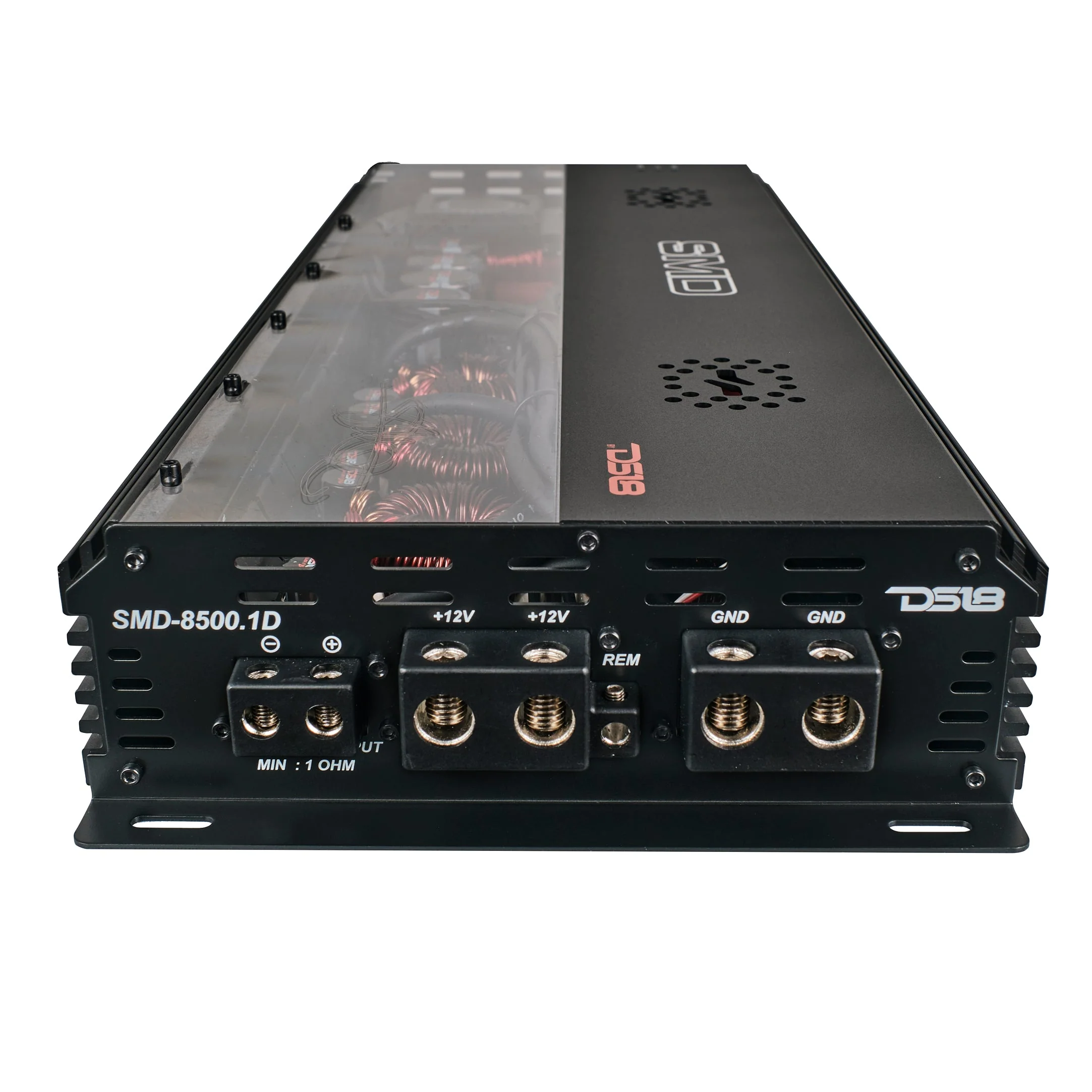 SMD Monoblock Amplifier with VM-1 Voltmeter and Digital LED Lights 8500W RMS at 1-ohm - Steve Meade Designs - Image 5