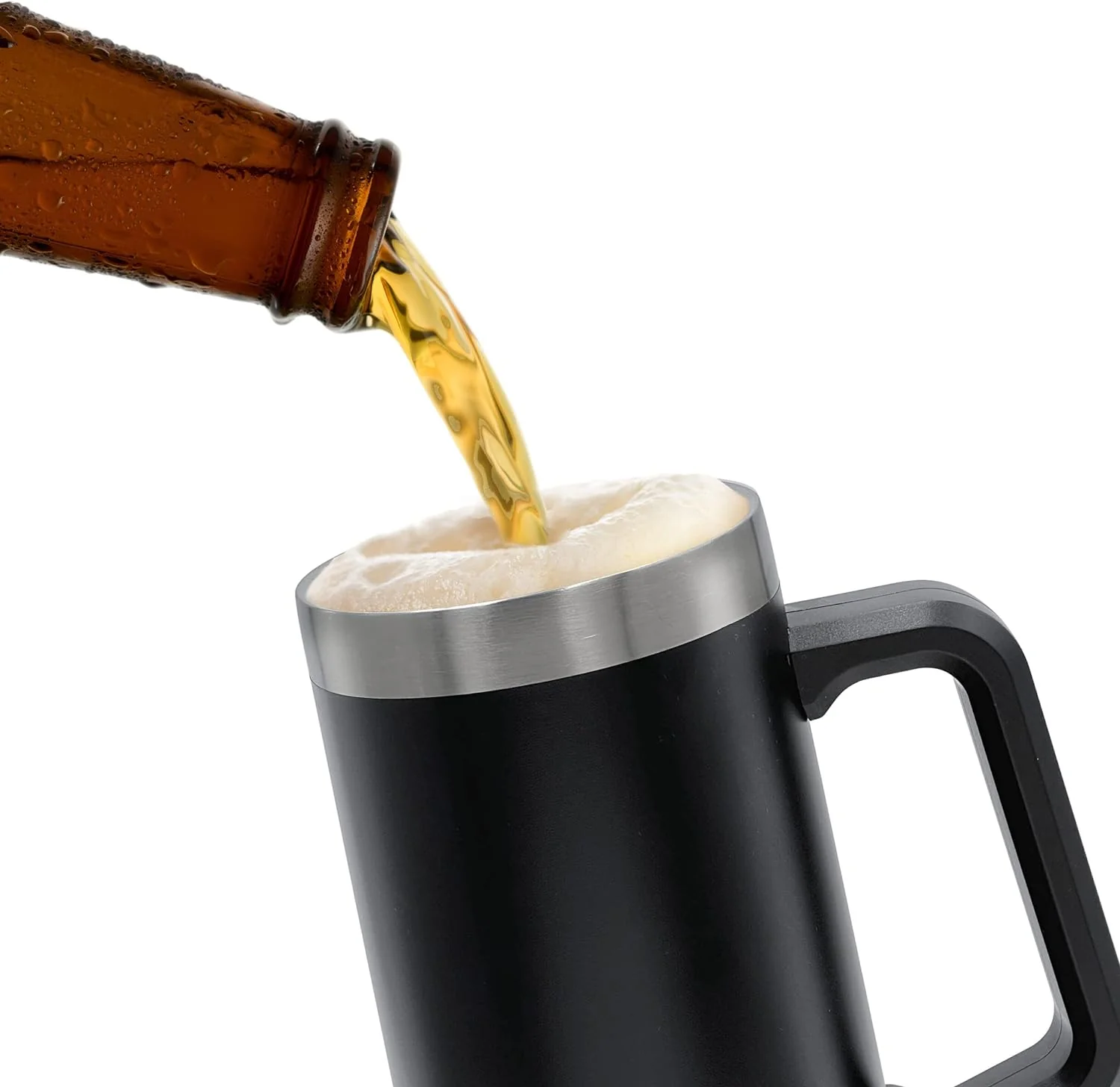SoHo Funny Beer Mug Gifts for Dad - Stainless Steel Insulated XL 24oz Tumbler Cup with Handle “Dad, Man, Myth, Bad Influence” (Fathers Day/Birthday/Christmas) Gift Boxed - Image 8
