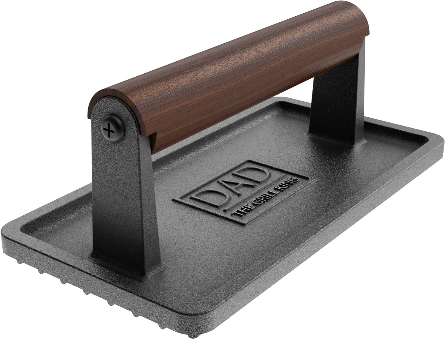 Soho Grilling Gift for Dad, BBQ Cast Iron Grill Press for Smash Burger, Hamburger, Meat, Bacon (2.6 lbs) Cooking Weight for Fathers Day/Christmas/Birthday “Dad The Grill King” (Gift Boxed) - Image 4