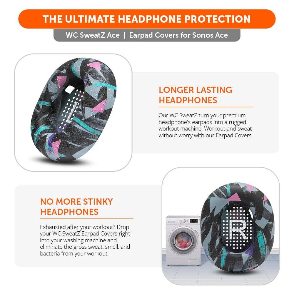 Sonos Ace Earpad Sweat Covers - WC SweatZ Ace - Image 25