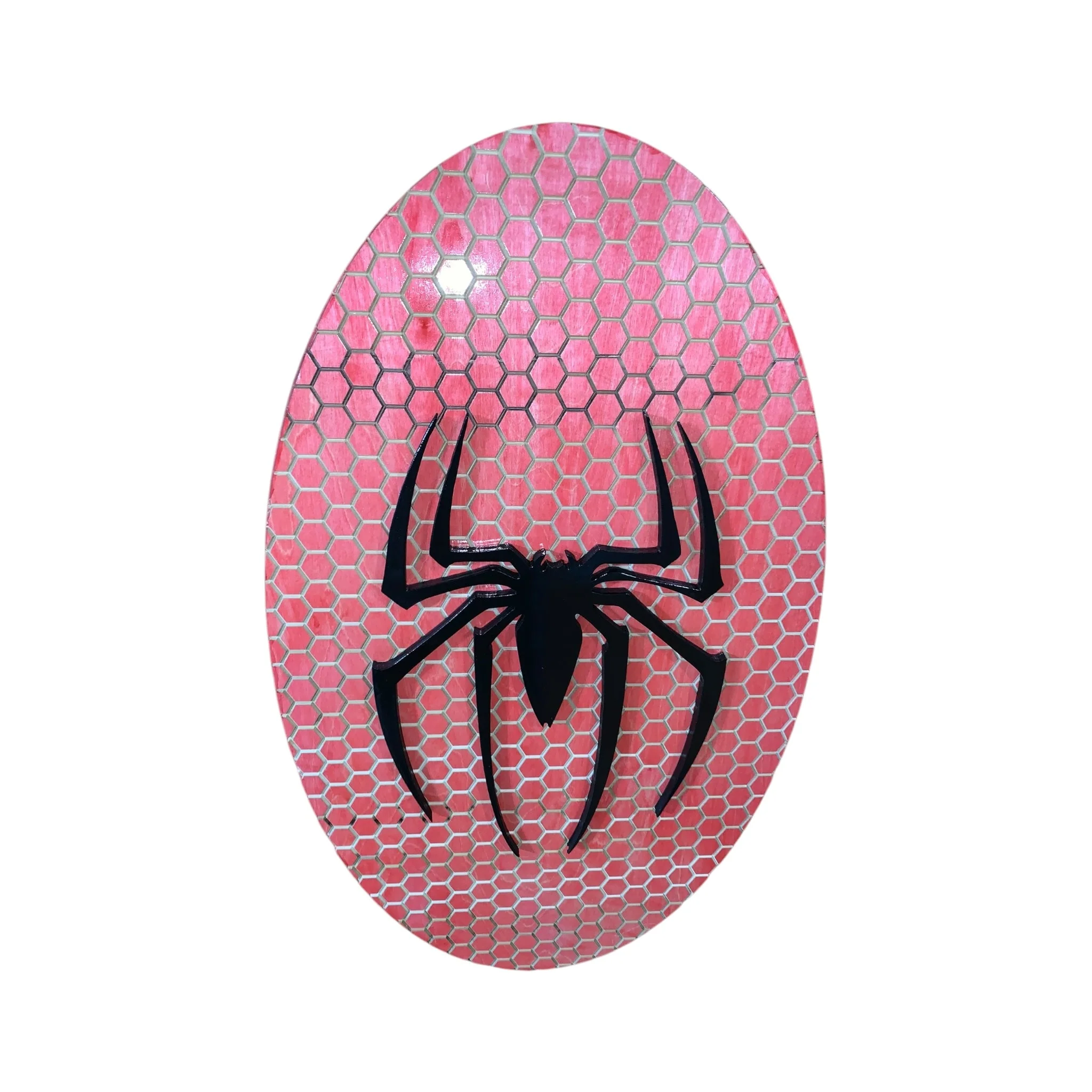 Spider-Man-Inspired Wall Art with LED Backlighting and Personalization - Image 3