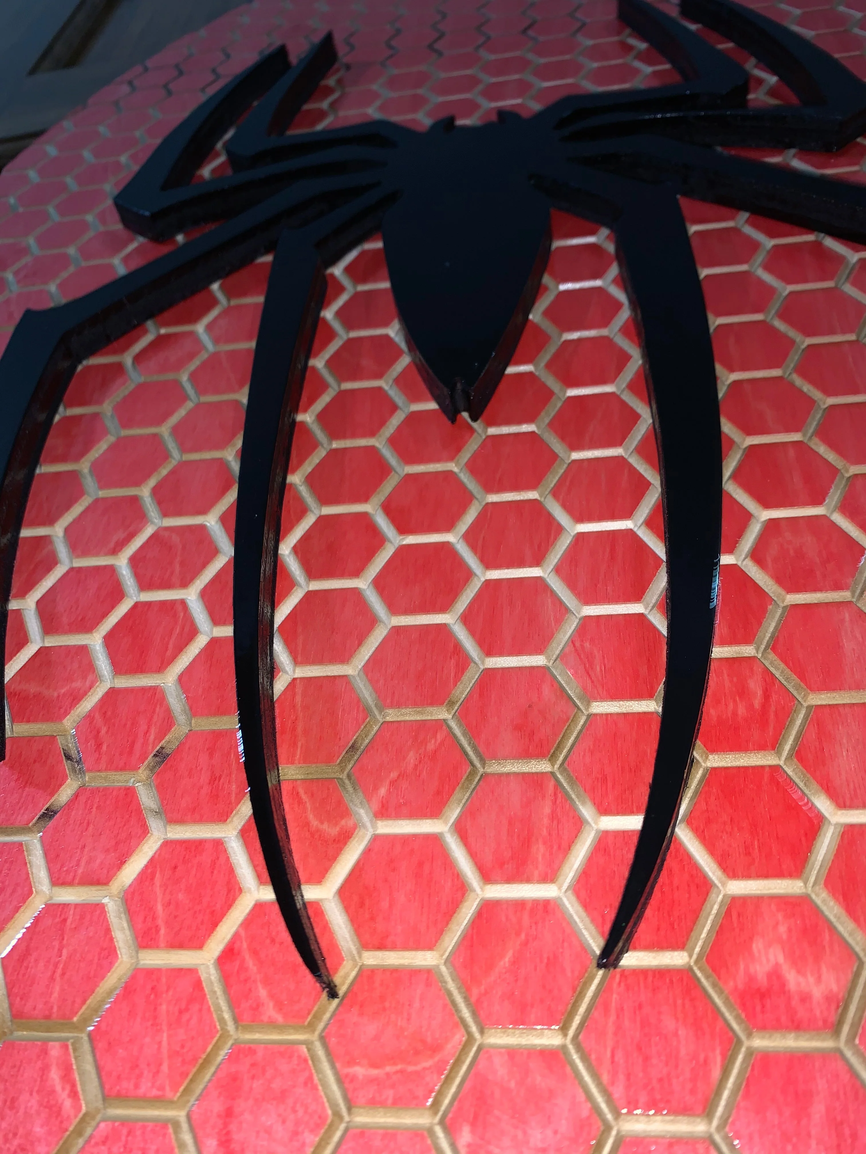 Spider-Man-Inspired Wall Art with LED Backlighting and Personalization - Image 6