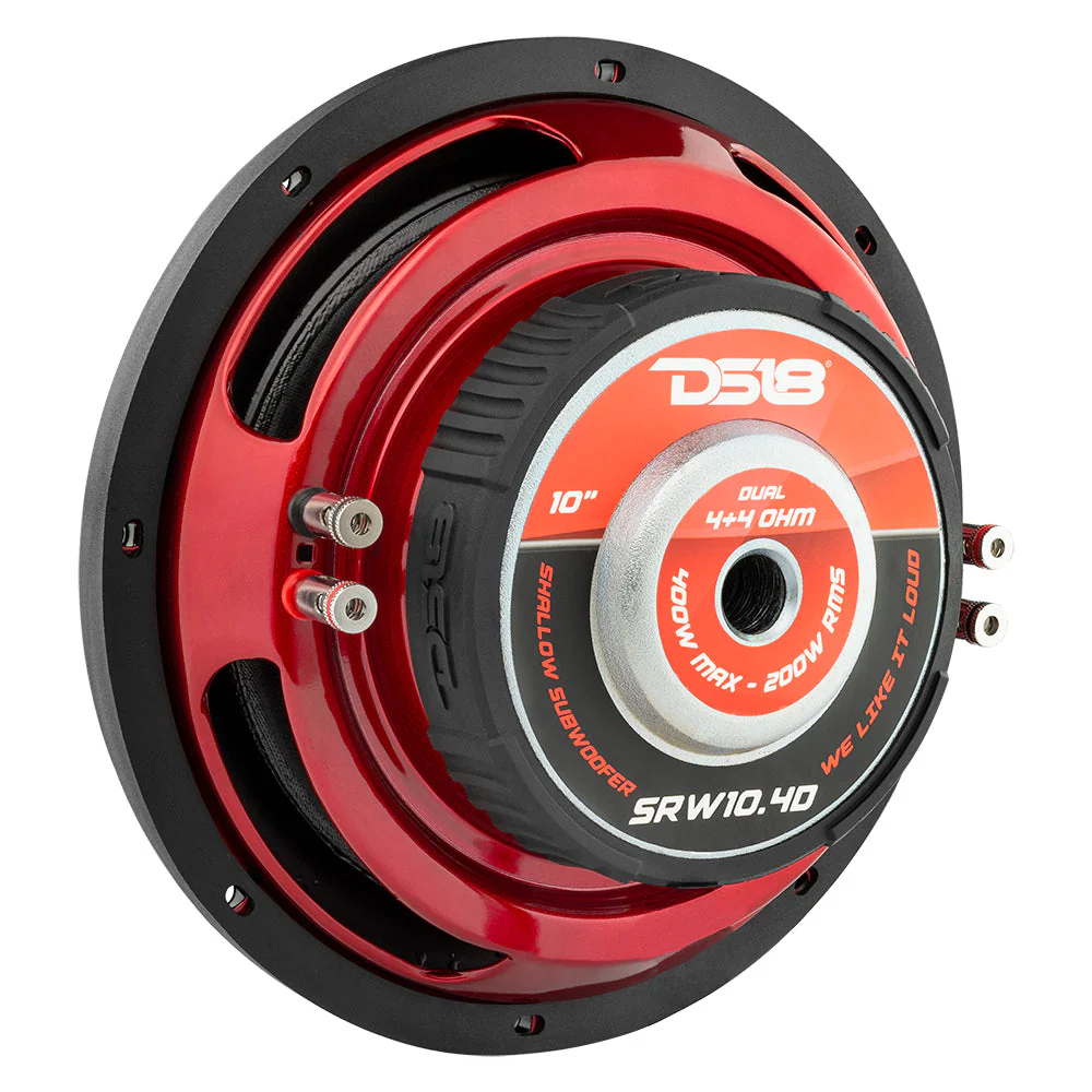 SRW Shallow-Mount 10" Subwoofer 200 Watts Rms DVC 4-Ohm - Image 3