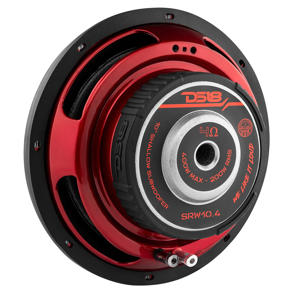 SRW Shallow-Mount 10" Subwoofer 200 Watts Rms SVC 4-Ohm - Image 3