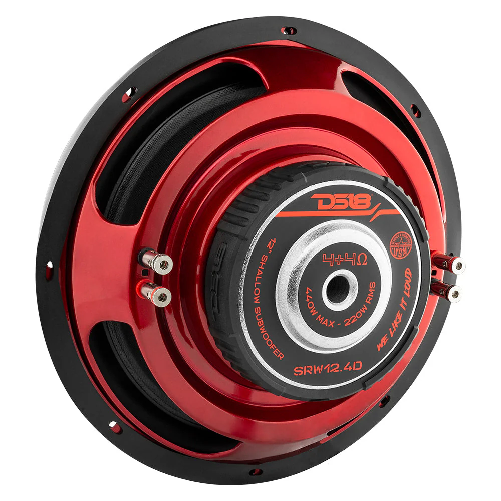 SRW Shallow-Mount 12" Subwoofer 220 Watts Rms DVC 4-Ohm - Image 3