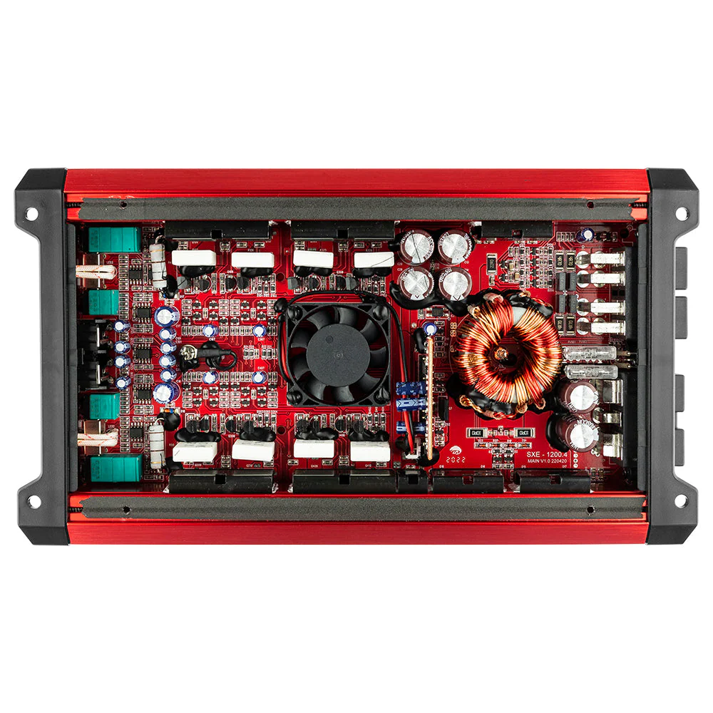 SXE Class A/B 4-Channel Full-Range Car Amplifier 4 x 60 RMS @4 Ohm 1200 Watts - Image 7