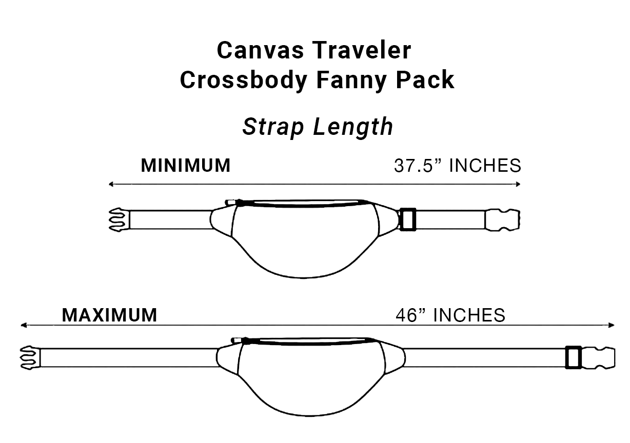 SYB Cross Body Fanny Pack - Canvas Traveler - Image 3