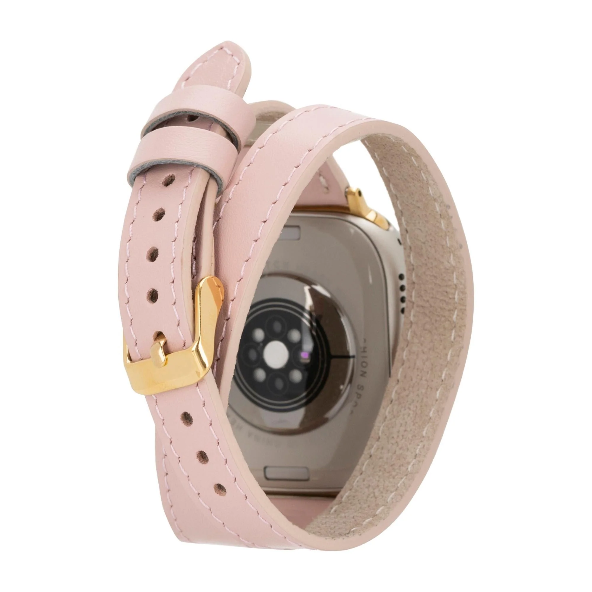Syracuse Double Tour Leather Bands for Apple Watch 9, Ultra 2 and SE - Image 10