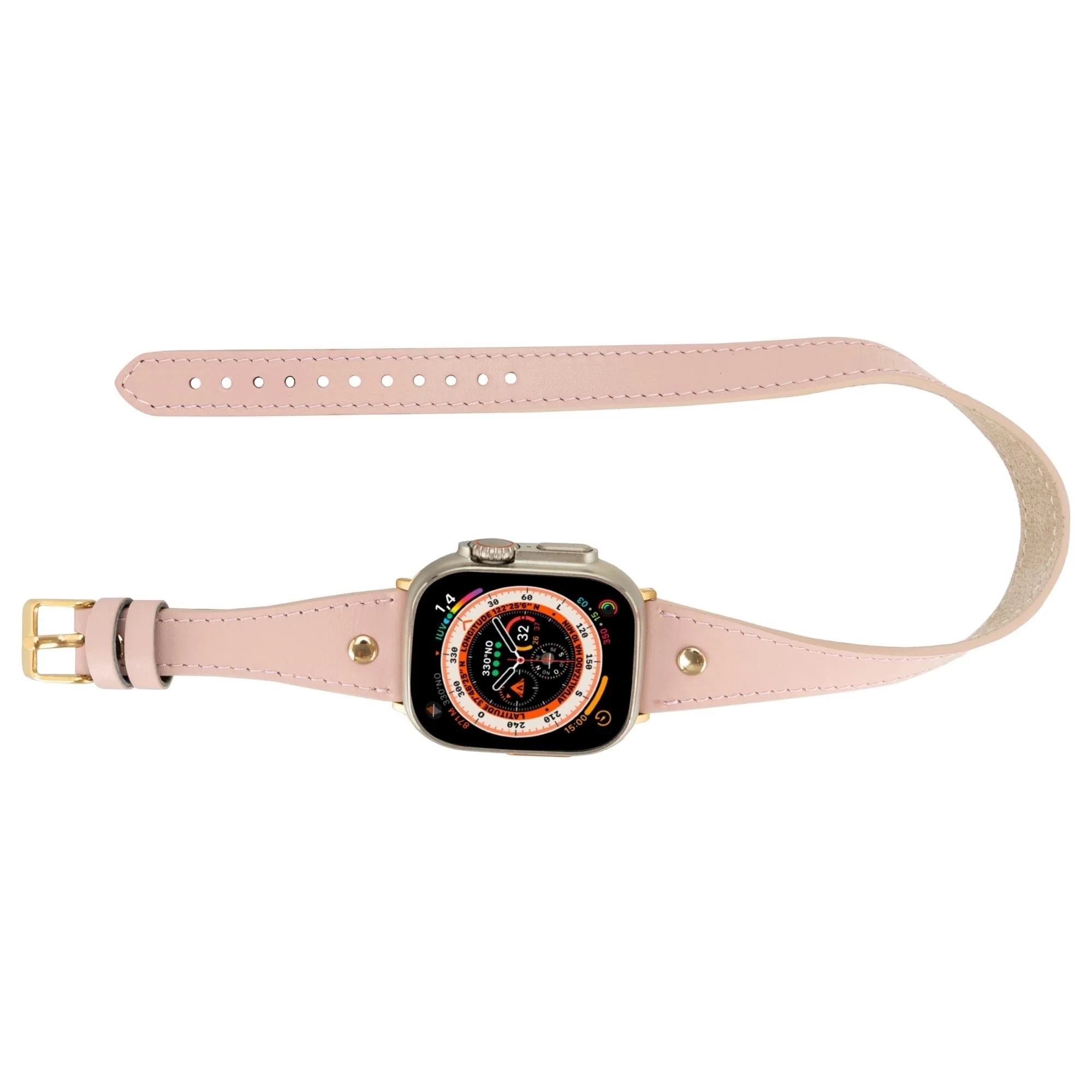 Syracuse Double Tour Leather Bands for Apple Watch 9, Ultra 2 and SE - Image 11