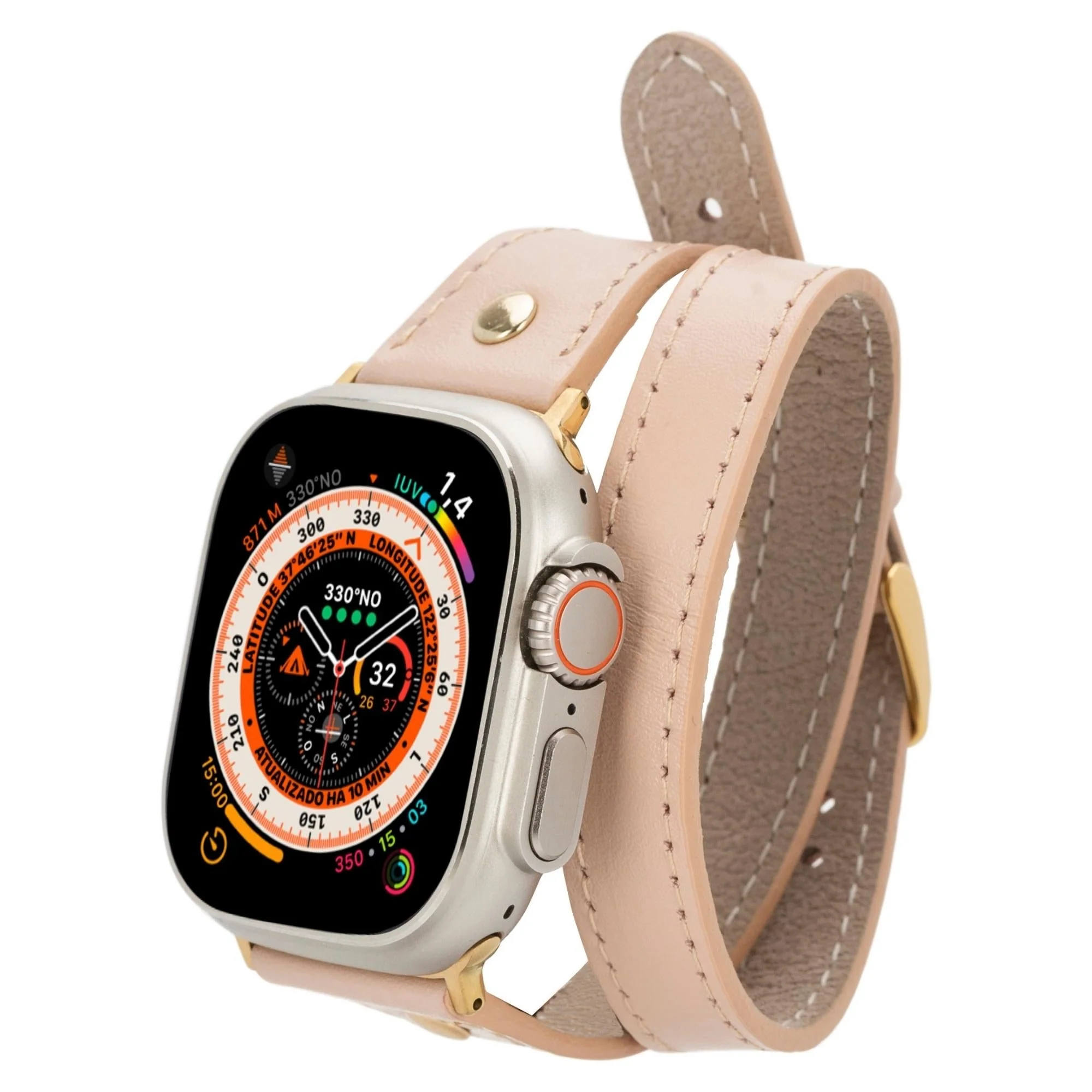 Syracuse Double Tour Leather Bands for Apple Watch 9, Ultra 2 and SE - Image 21