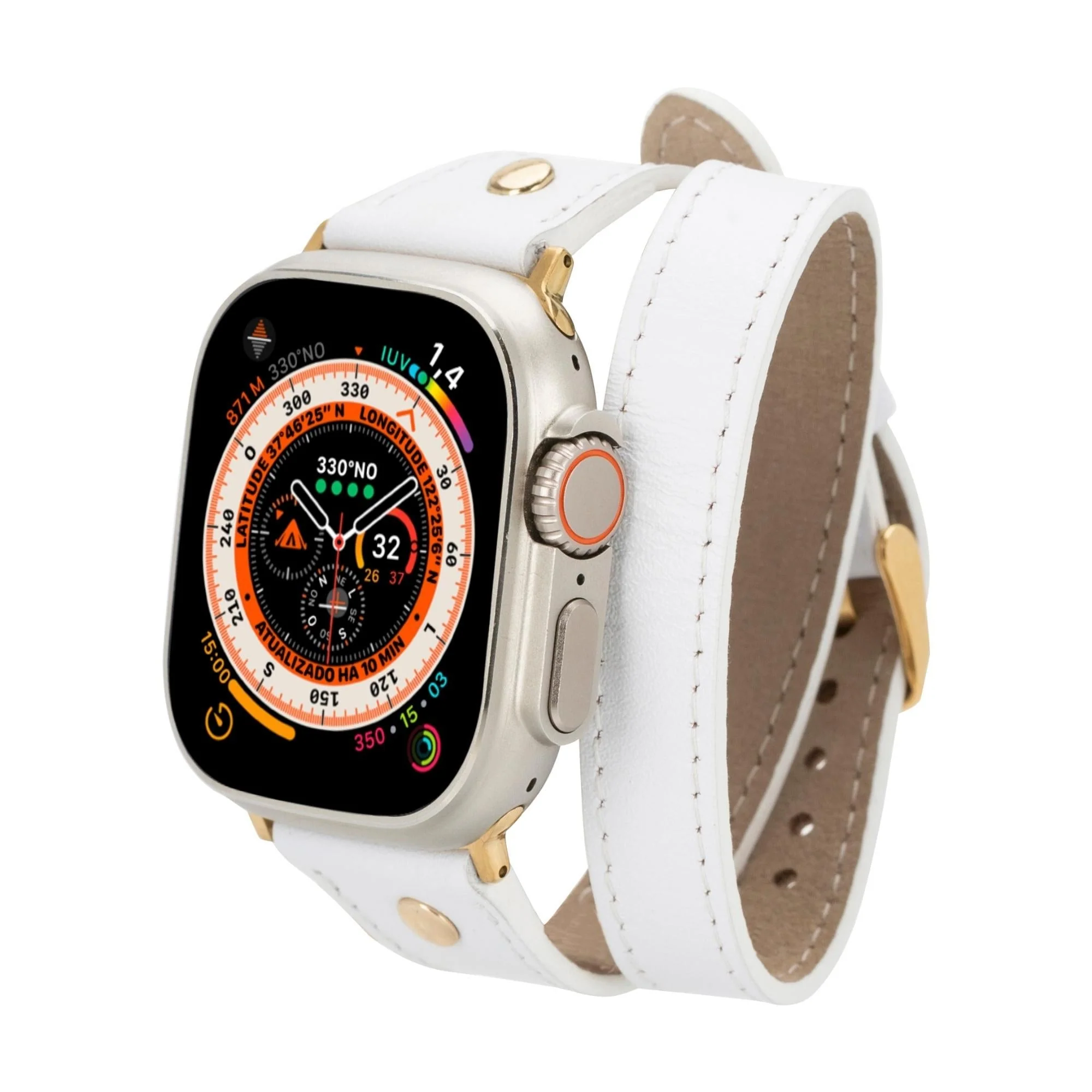 Syracuse Double Tour Leather Bands for Apple Watch 9, Ultra 2 and SE - Image 25