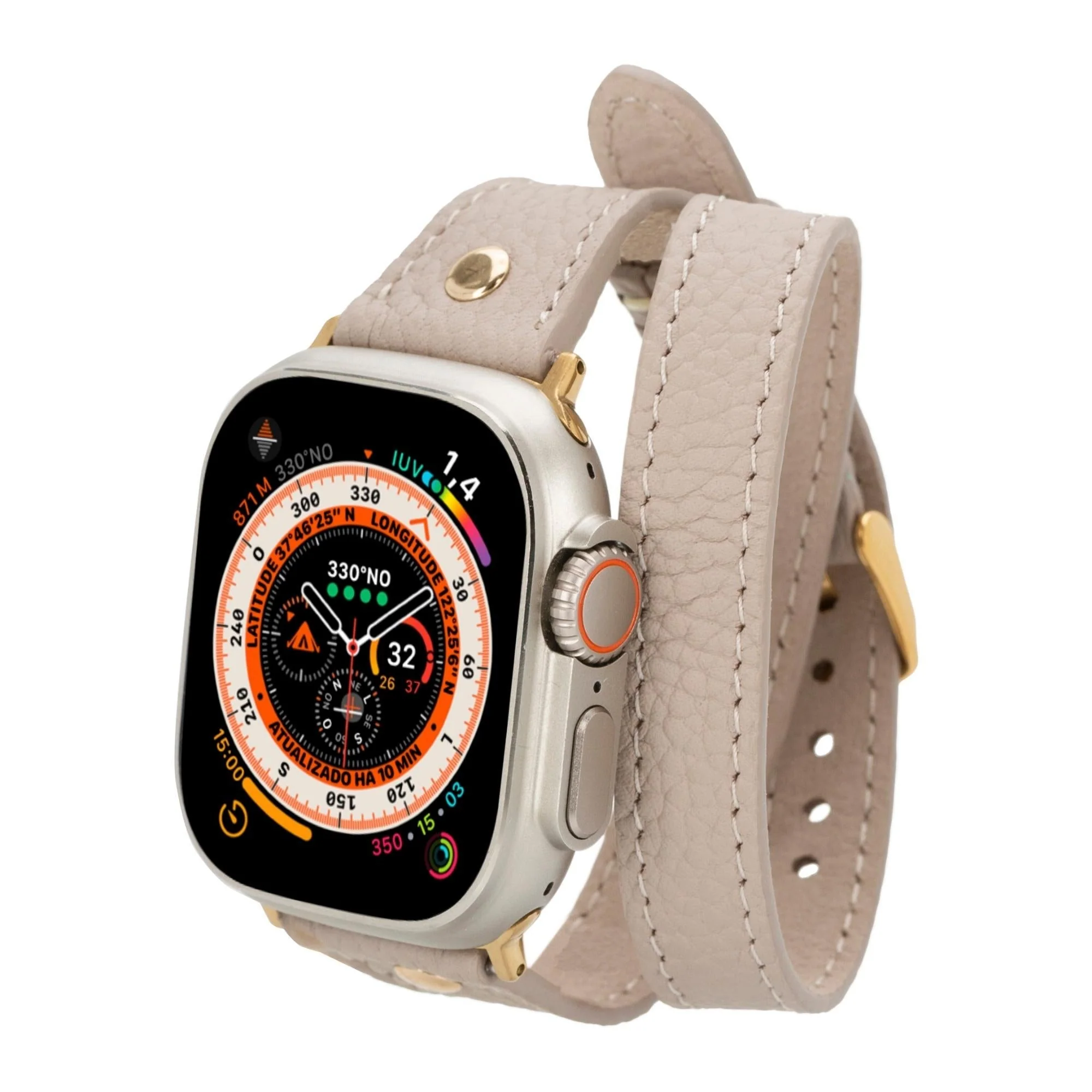 Syracuse Double Tour Leather Bands for Apple Watch 9, Ultra 2 and SE - Image 29