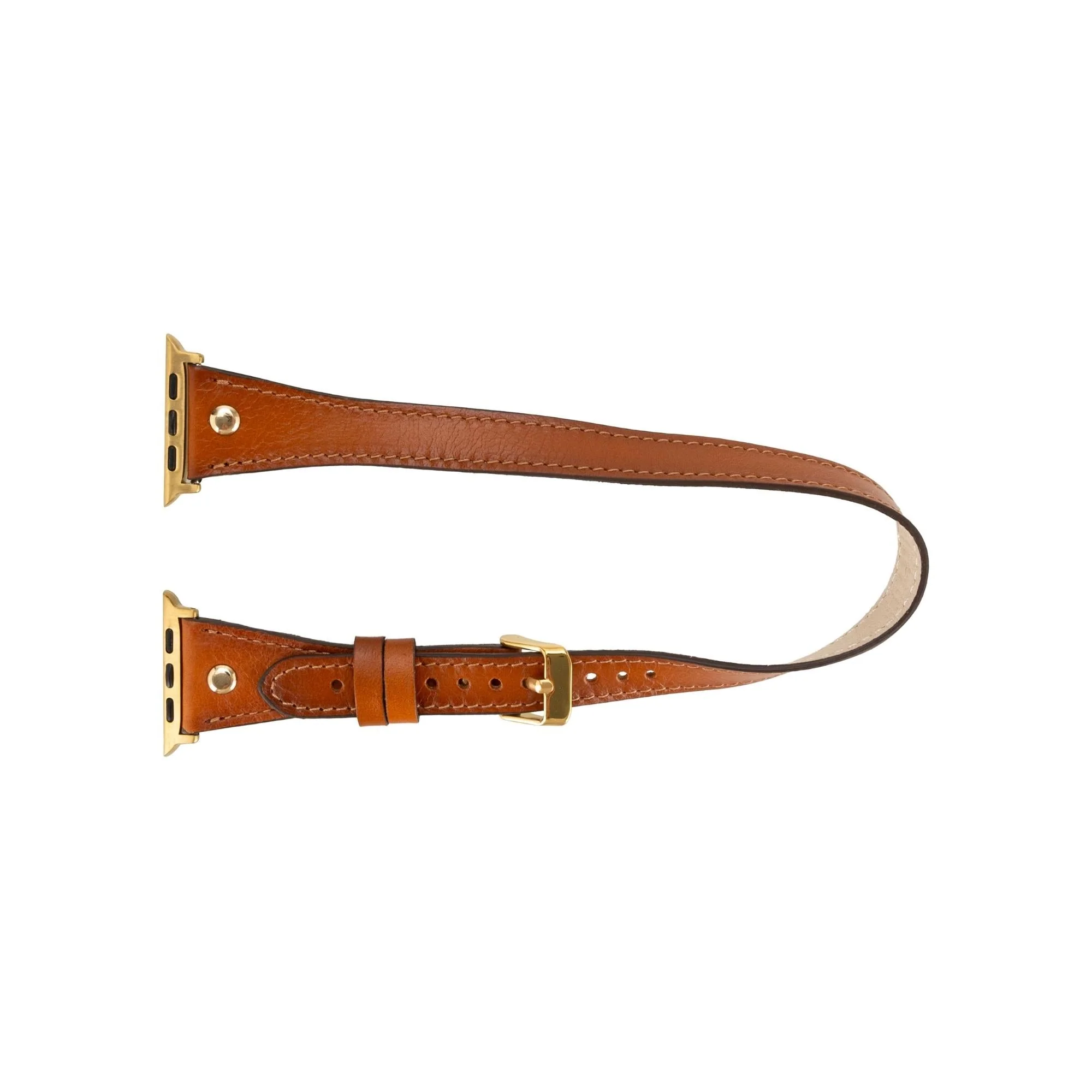 Syracuse Double Tour Leather Bands for Apple Watch 9, Ultra 2 and SE - Image 4