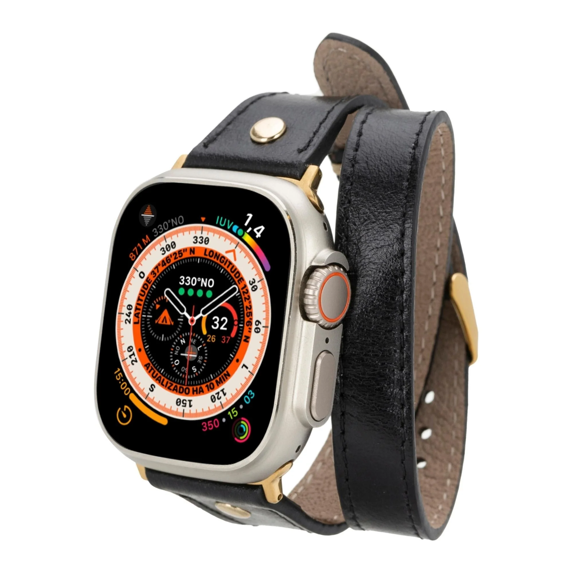 Syracuse Double Tour Leather Bands for Apple Watch 9, Ultra 2 and SE - Image 5