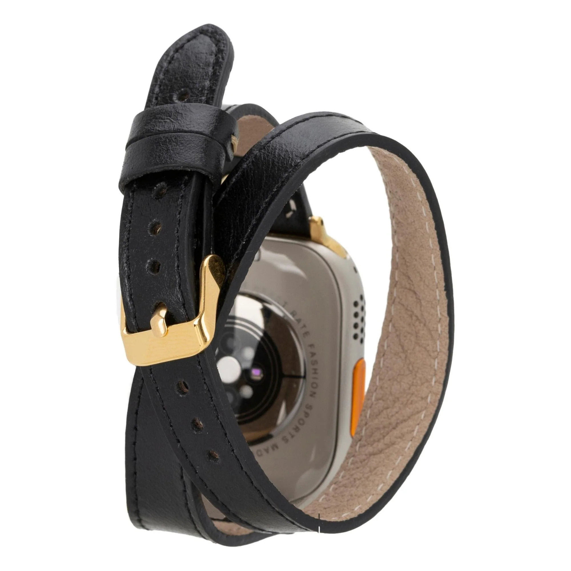 Syracuse Double Tour Leather Bands for Apple Watch 9, Ultra 2 and SE - Image 6