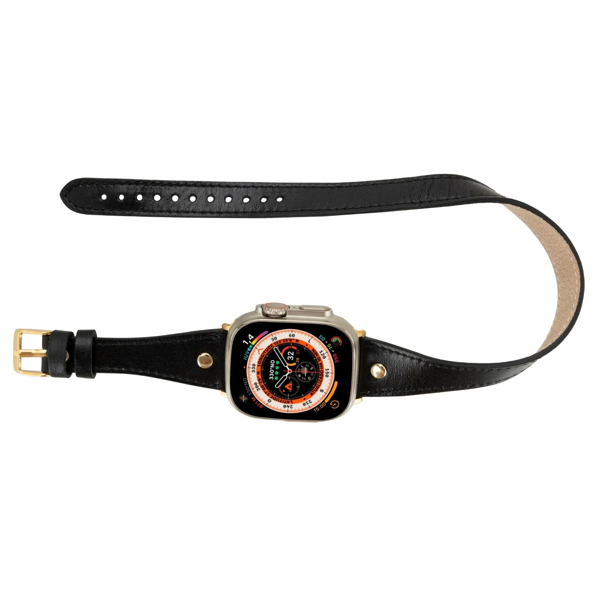 Syracuse Double Tour Leather Bands for Apple Watch 9, Ultra 2 and SE - Image 7