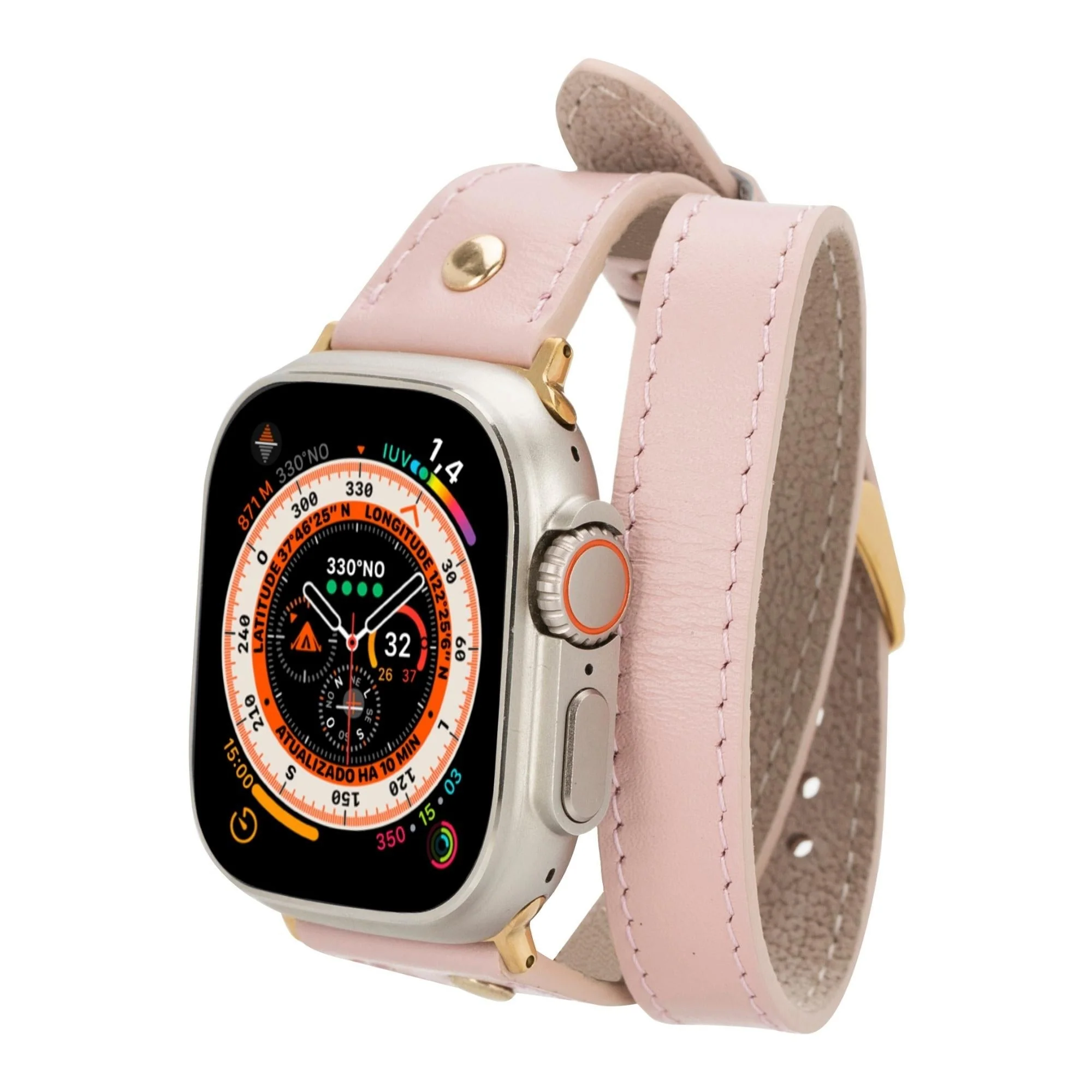 Syracuse Double Tour Leather Bands for Apple Watch 9, Ultra 2 and SE - Image 9