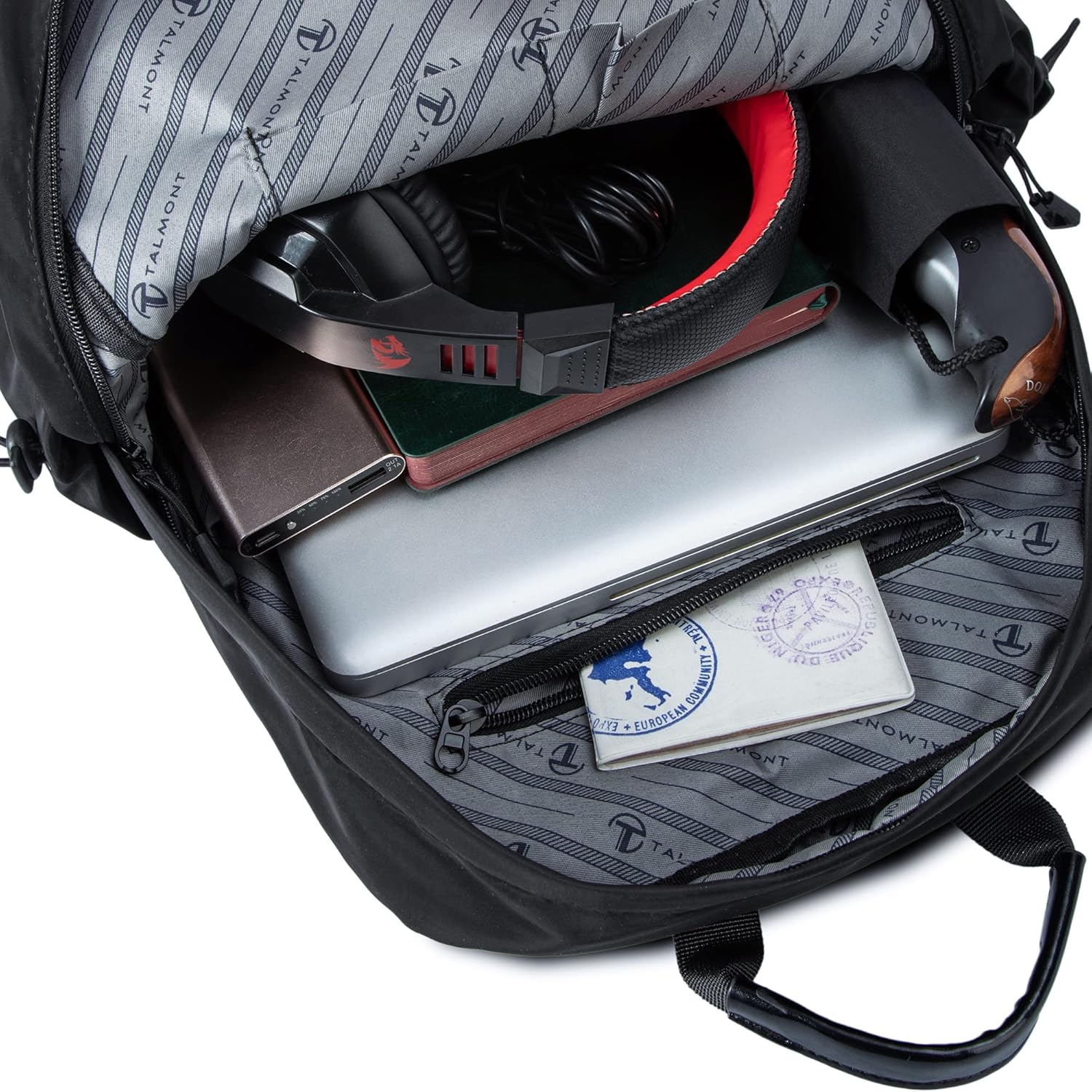 Talmont Travel Backpack for Laptop Water Resistant Bookbag Computer Bag Gifts for Men & Women Fits 15.6 Inch Notebook - Image 11