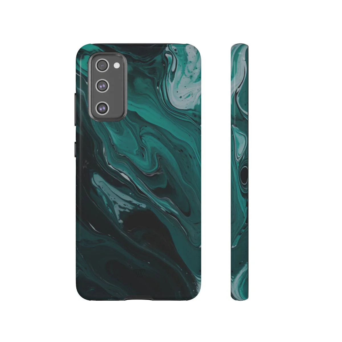 TEAL PAINT SWIRL | Tough Phone Case - Image 102