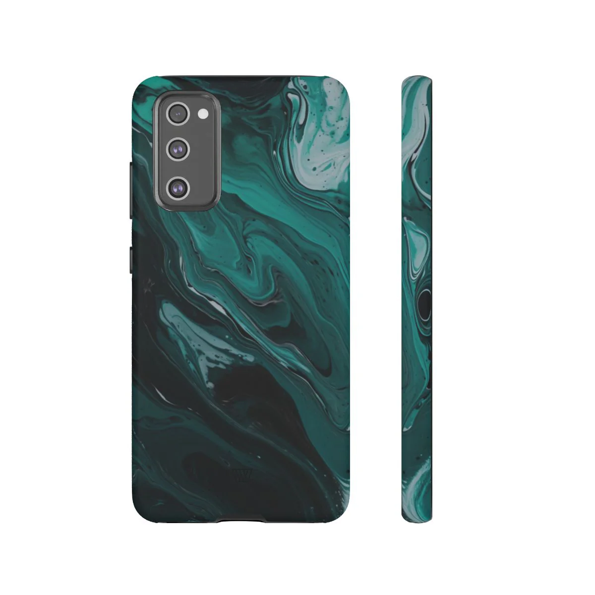 TEAL PAINT SWIRL | Tough Phone Case - Image 103