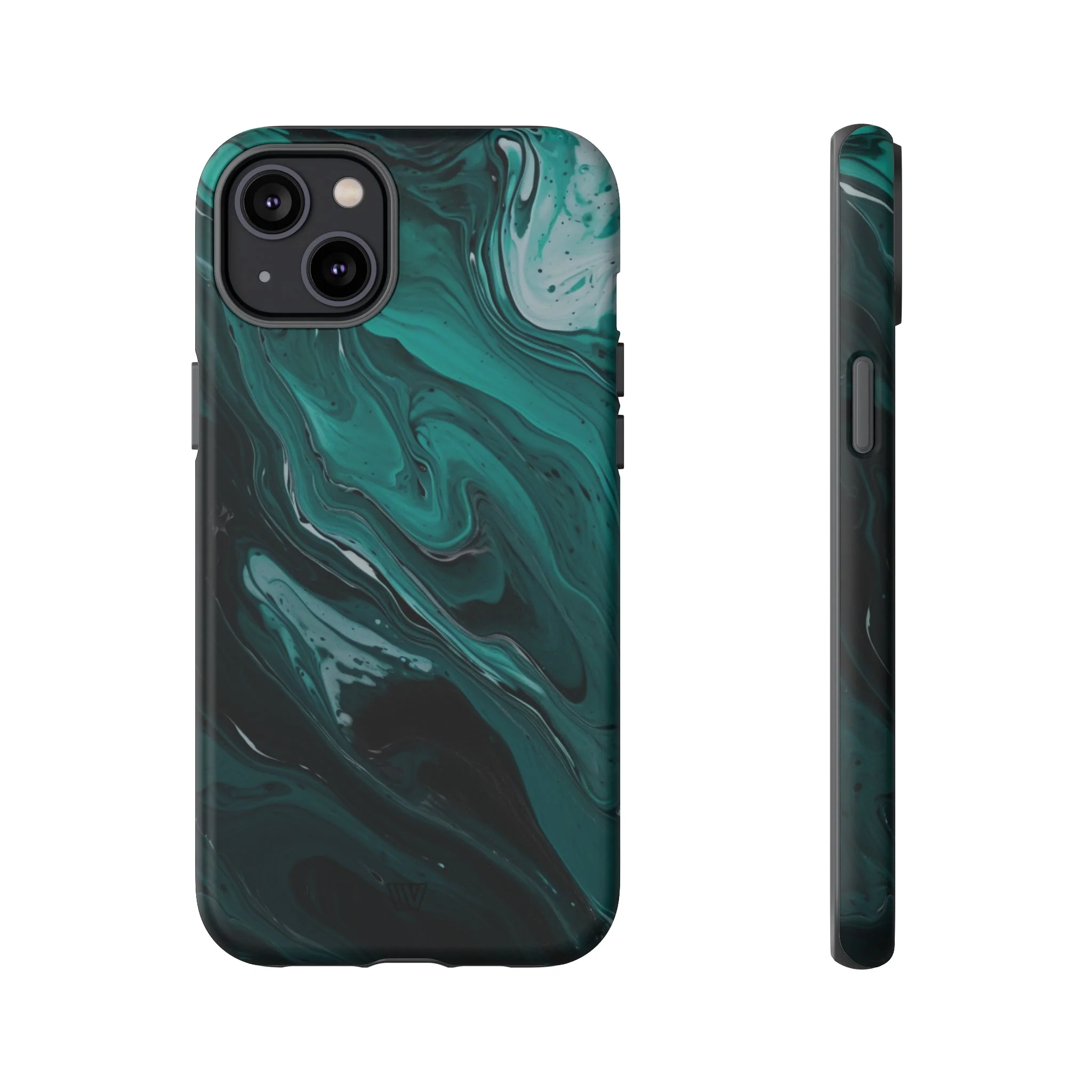 TEAL PAINT SWIRL | Tough Phone Case - Image 11