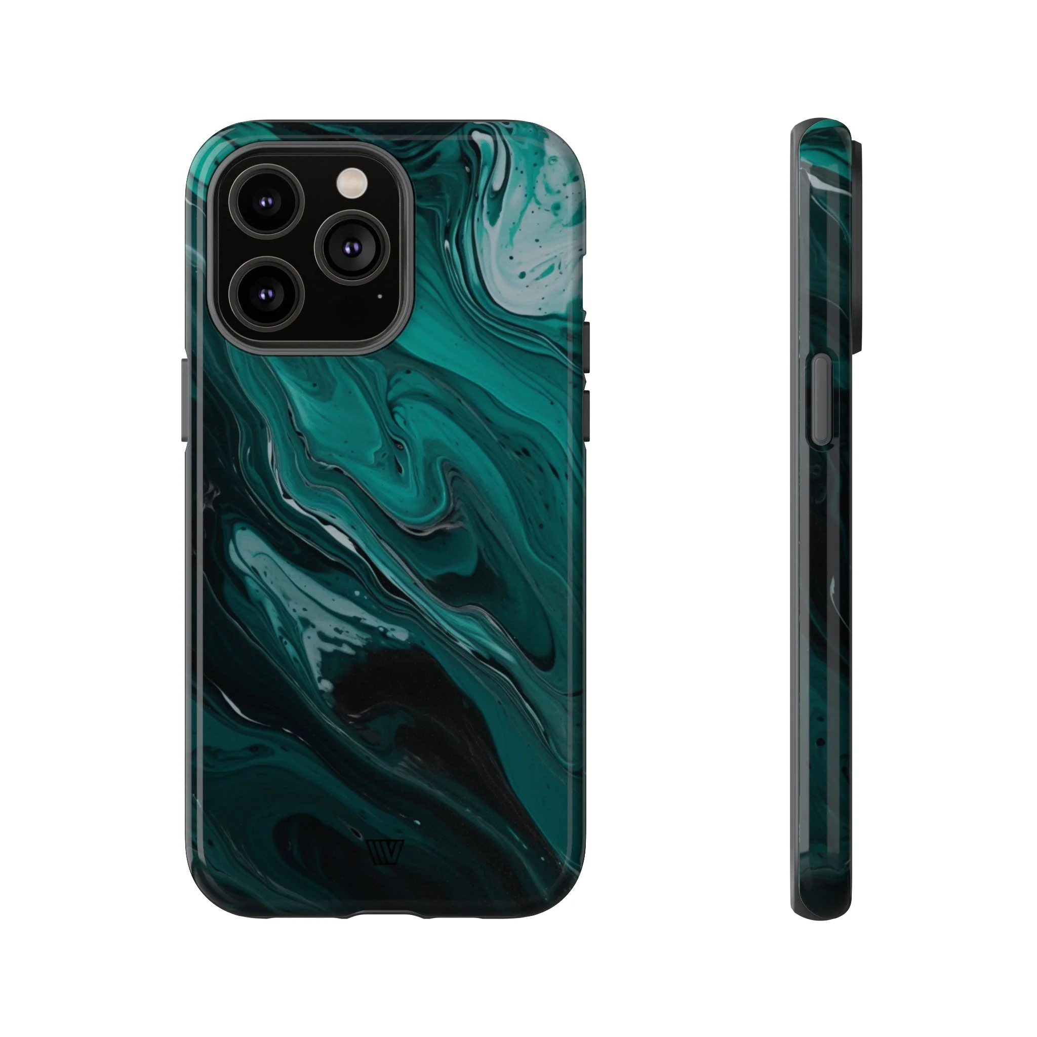 TEAL PAINT SWIRL | Tough Phone Case - Image 12