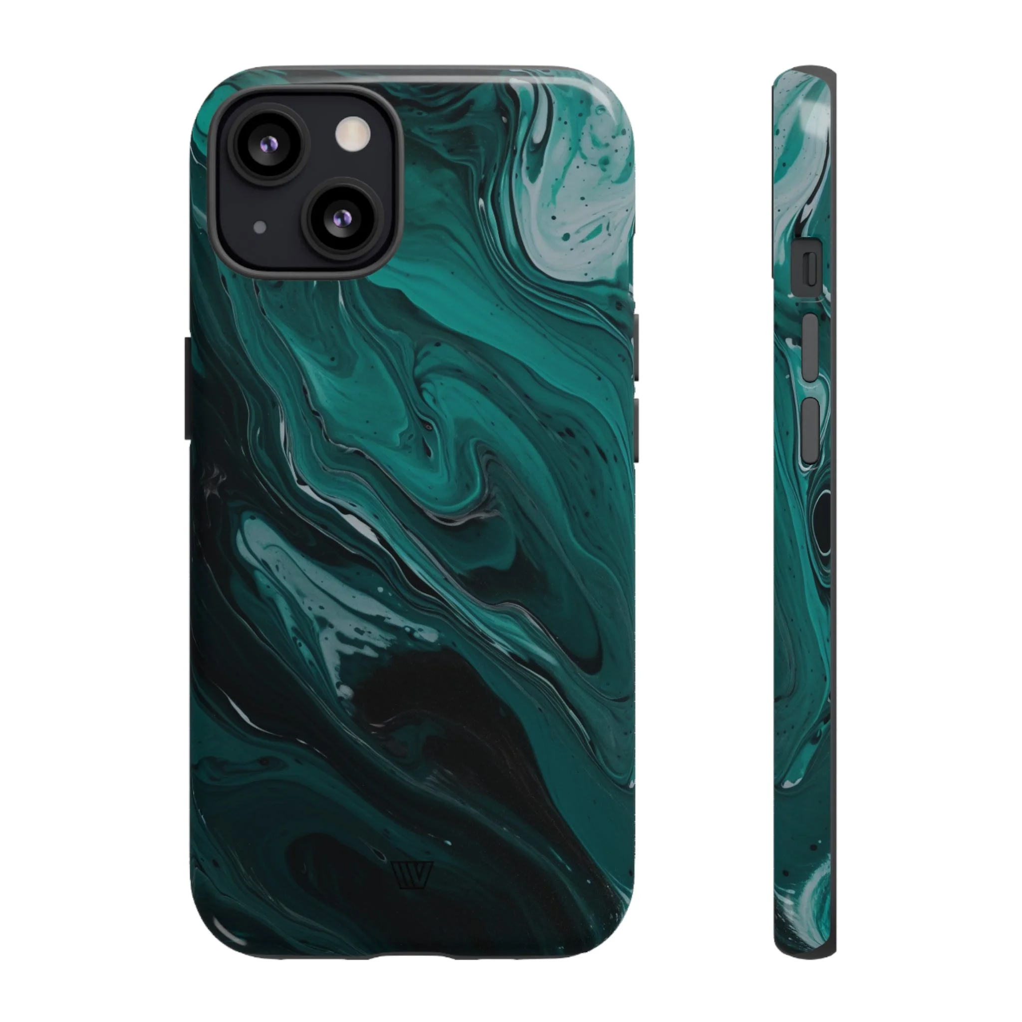 TEAL PAINT SWIRL | Tough Phone Case - Image 14