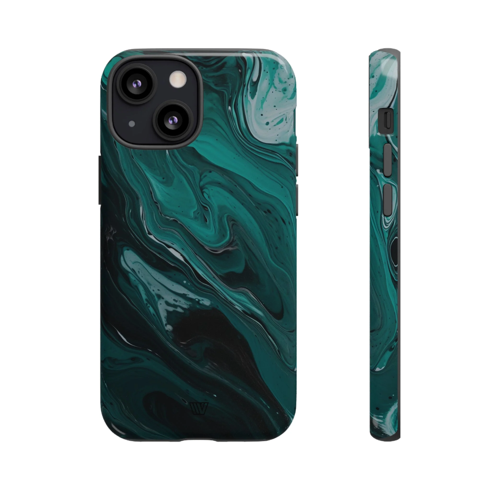 TEAL PAINT SWIRL | Tough Phone Case - Image 16