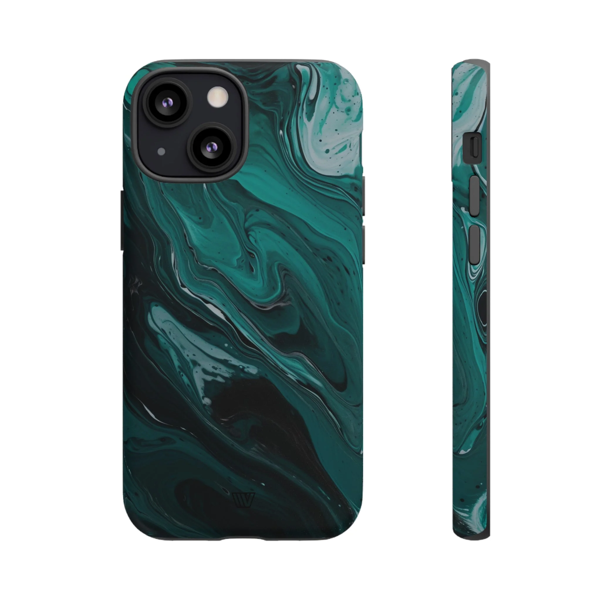 TEAL PAINT SWIRL | Tough Phone Case - Image 17