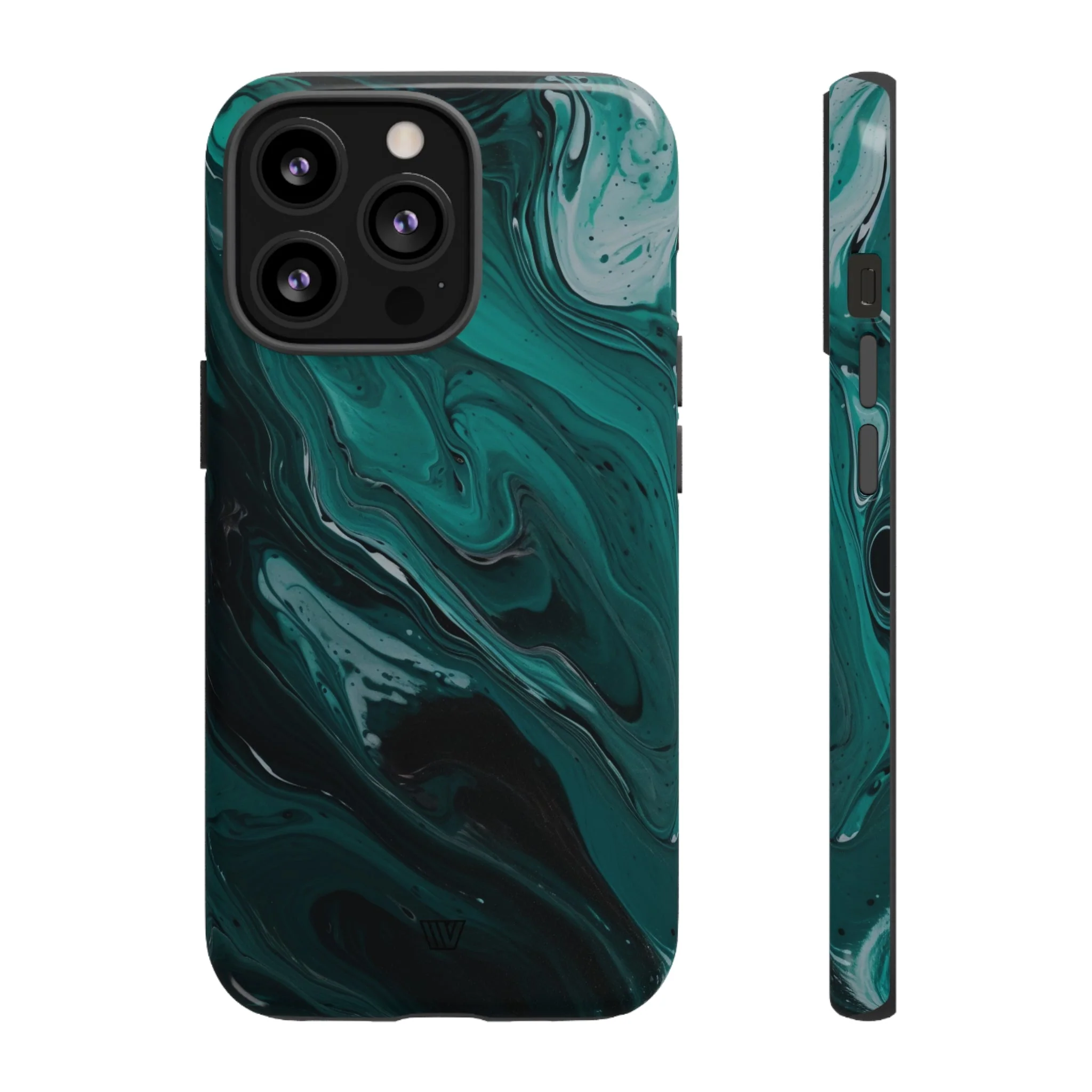 TEAL PAINT SWIRL | Tough Phone Case - Image 18