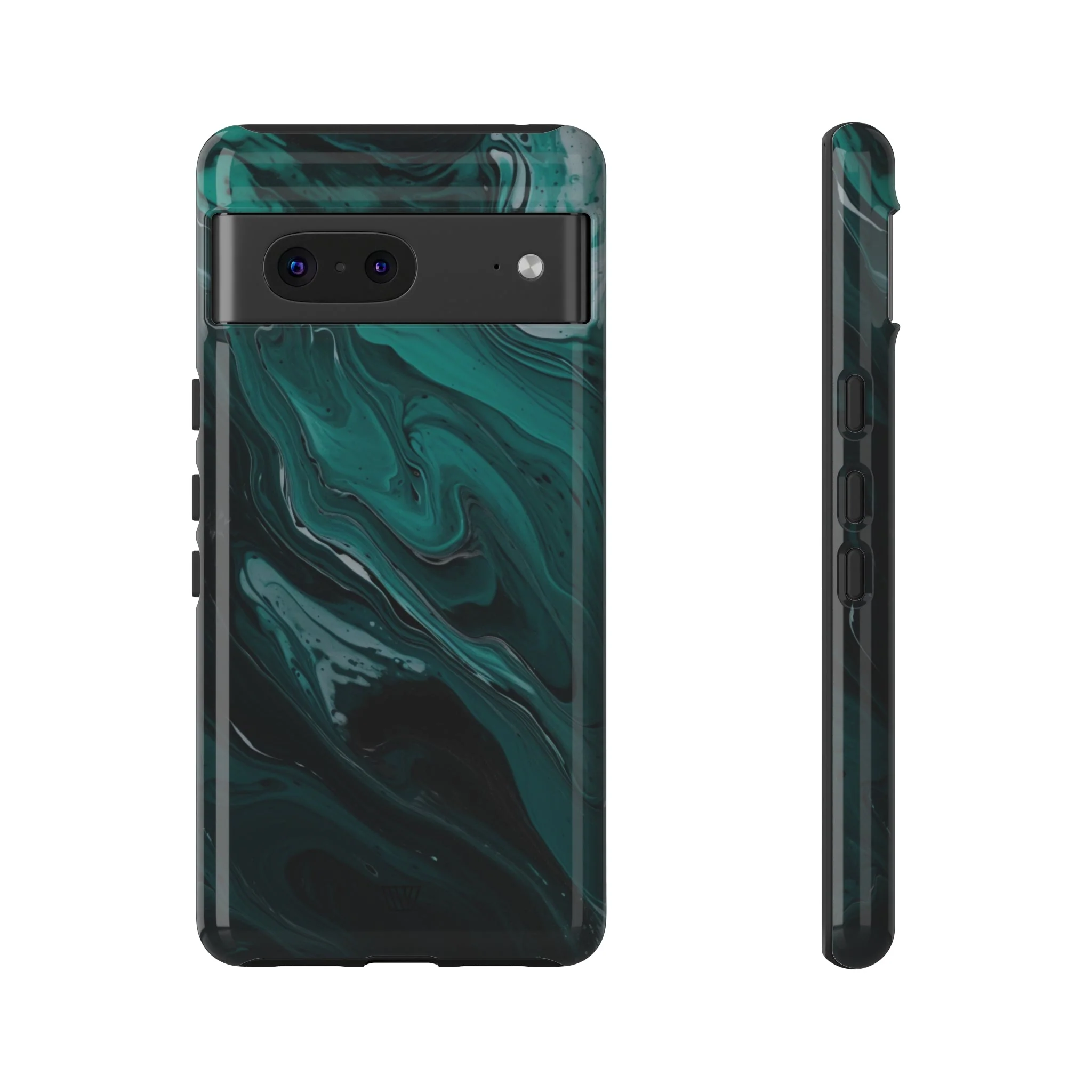 TEAL PAINT SWIRL | Tough Phone Case - Image 20