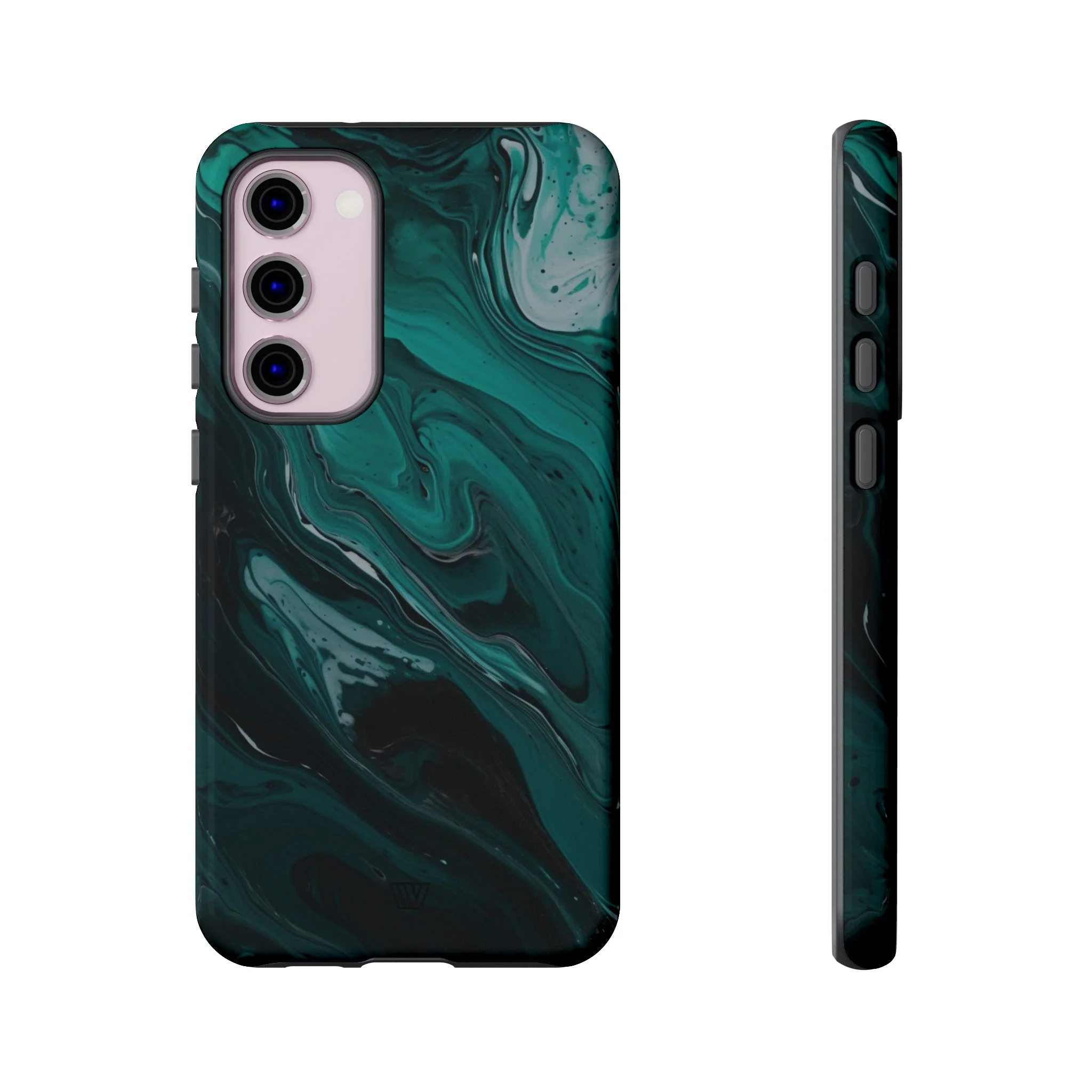 TEAL PAINT SWIRL | Tough Phone Case - Image 24